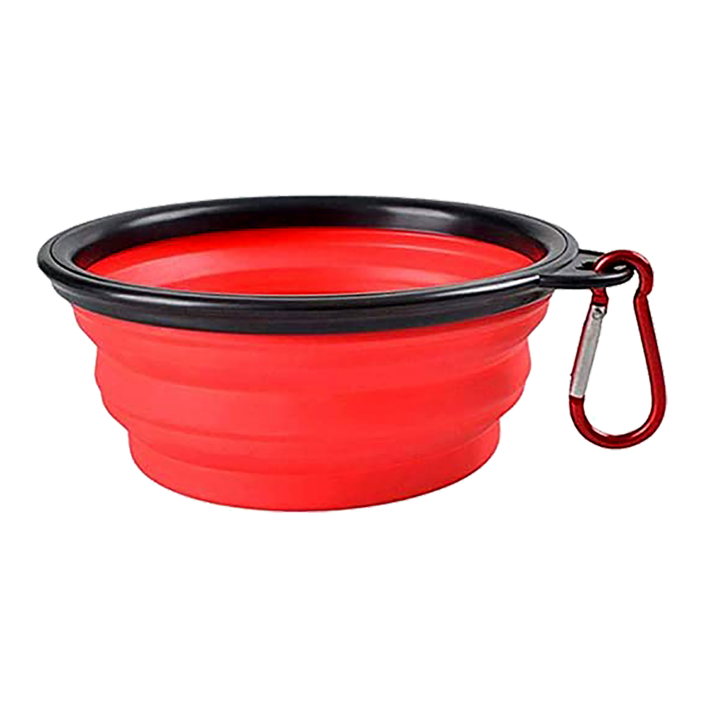 Plato Portátil Perro Plegable Silicon Mascotas  Gatos 19 Cm