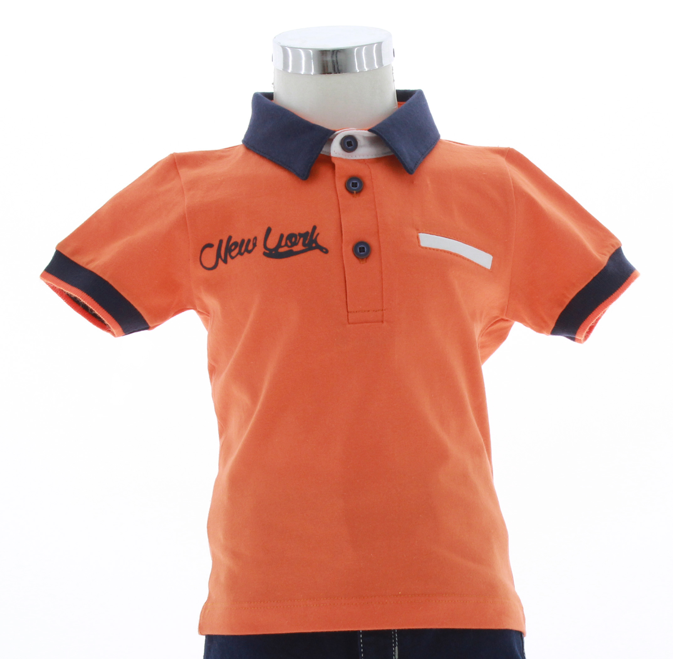 Playera Niño Verde Polo Bebe 3309 1 a 5 Años.