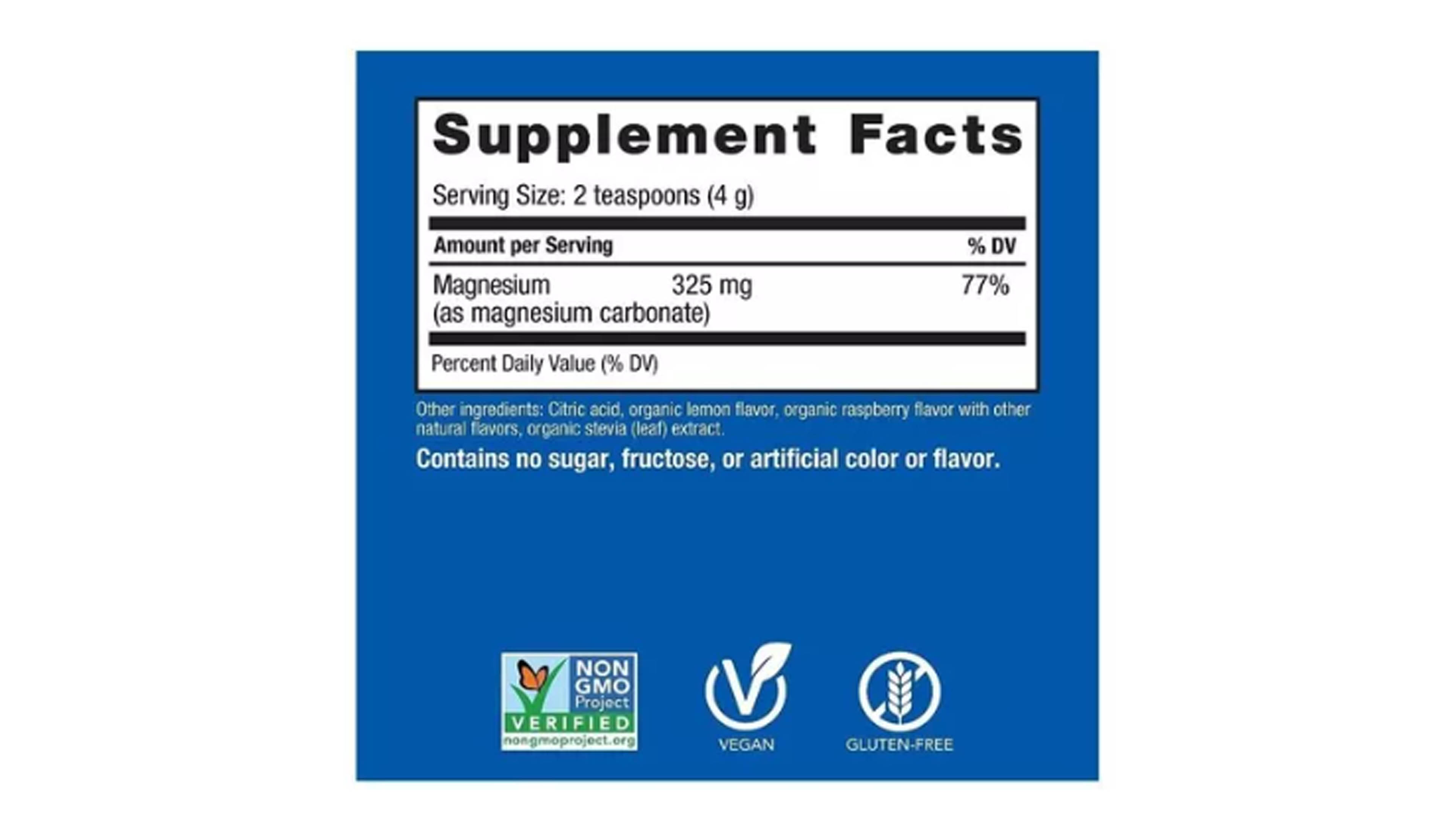 CALM Natural Vitality Frambuesa Limon 567g Magnesio 325 Mg Original Mezcla para preparar bebidas antiestrés