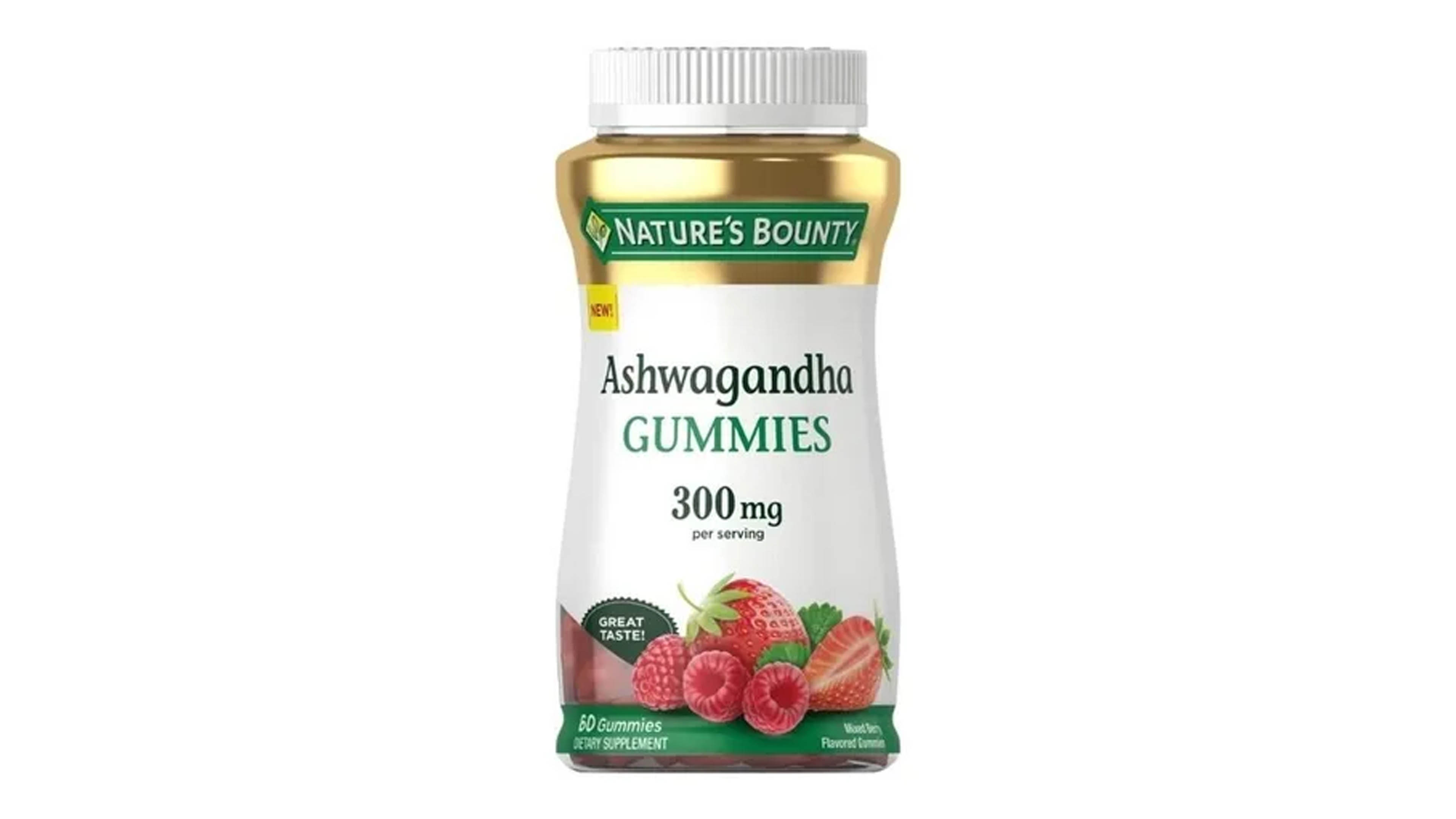 Ashwagandha Organica 300mg 60 Gomi Anti Estres Gins + Ksm-66 Nature Bounty
