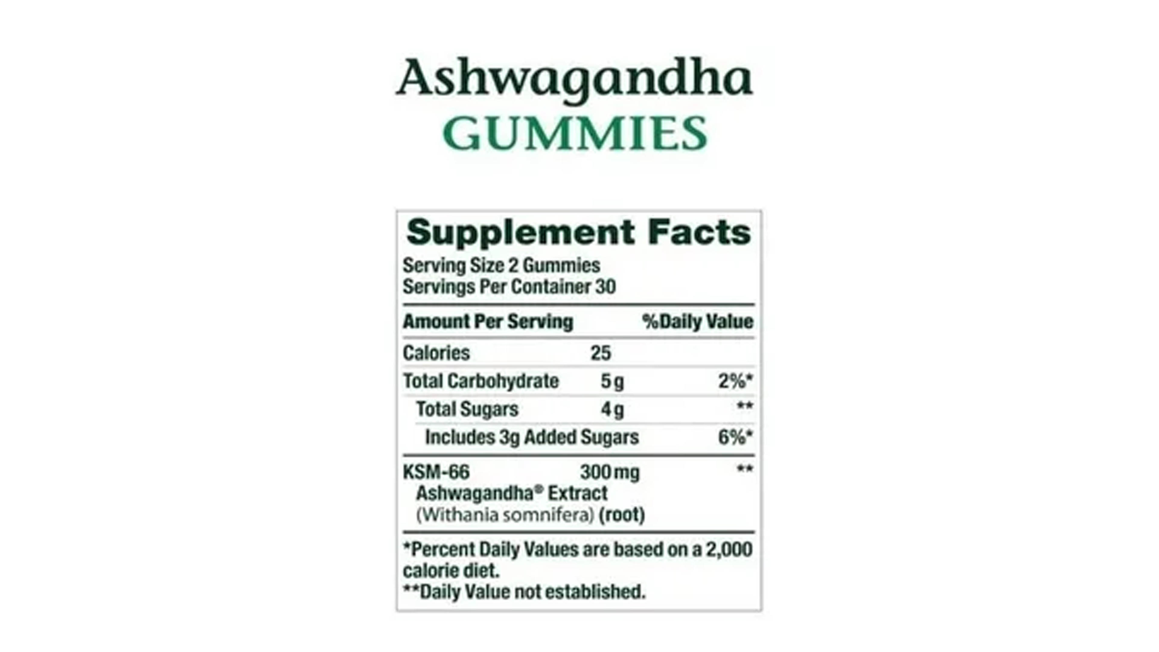 Ashwagandha Organica 300mg 60 Gomi Anti Estres Gins + Ksm-66 Nature Bounty