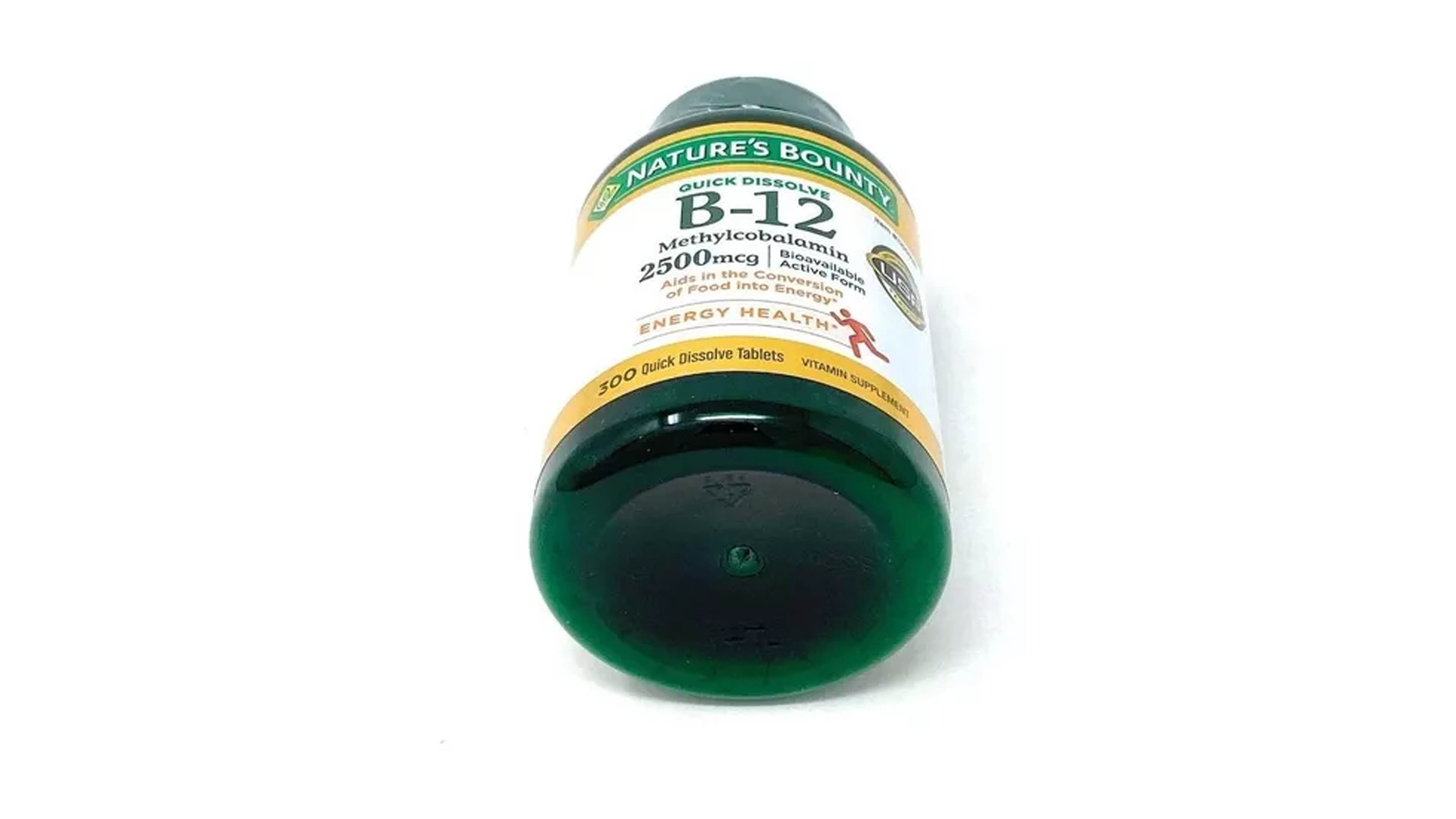 Vitamina B12 Quick Dissolve Sublingual 2500 Mcg 300 Tabs Nature Bounty 