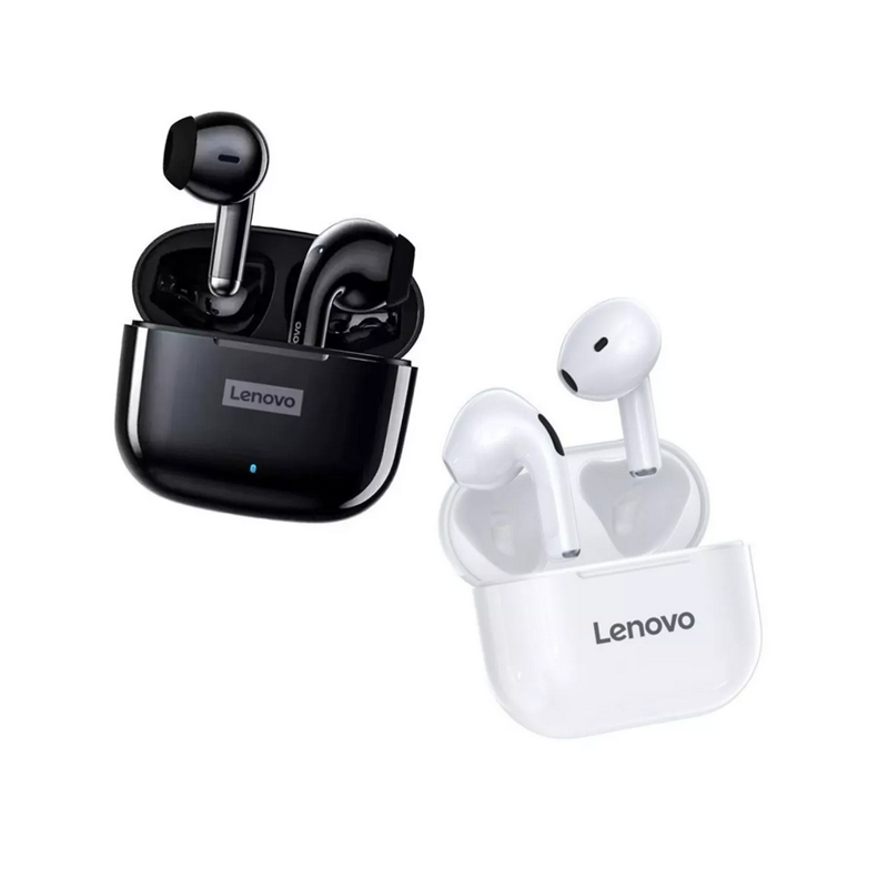 Audífonos in-ear inalámbricos Lenovo LivePods LP40 blanco Y Negro