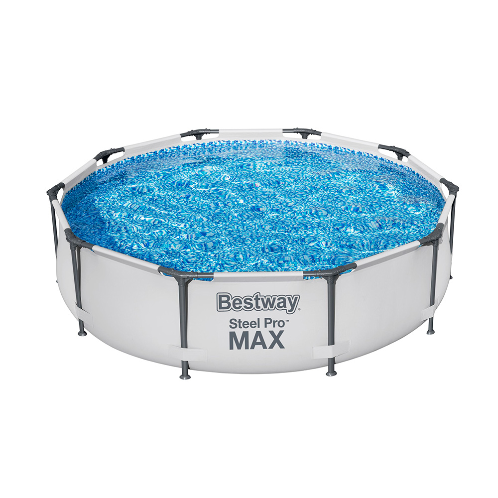 Alberca Piscina Armable Familiar Circular Gris 3.05 m x 76 cm Bestway