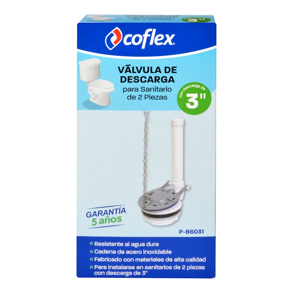 Válvula de descarga para sanitario 2 piezas Coflex 