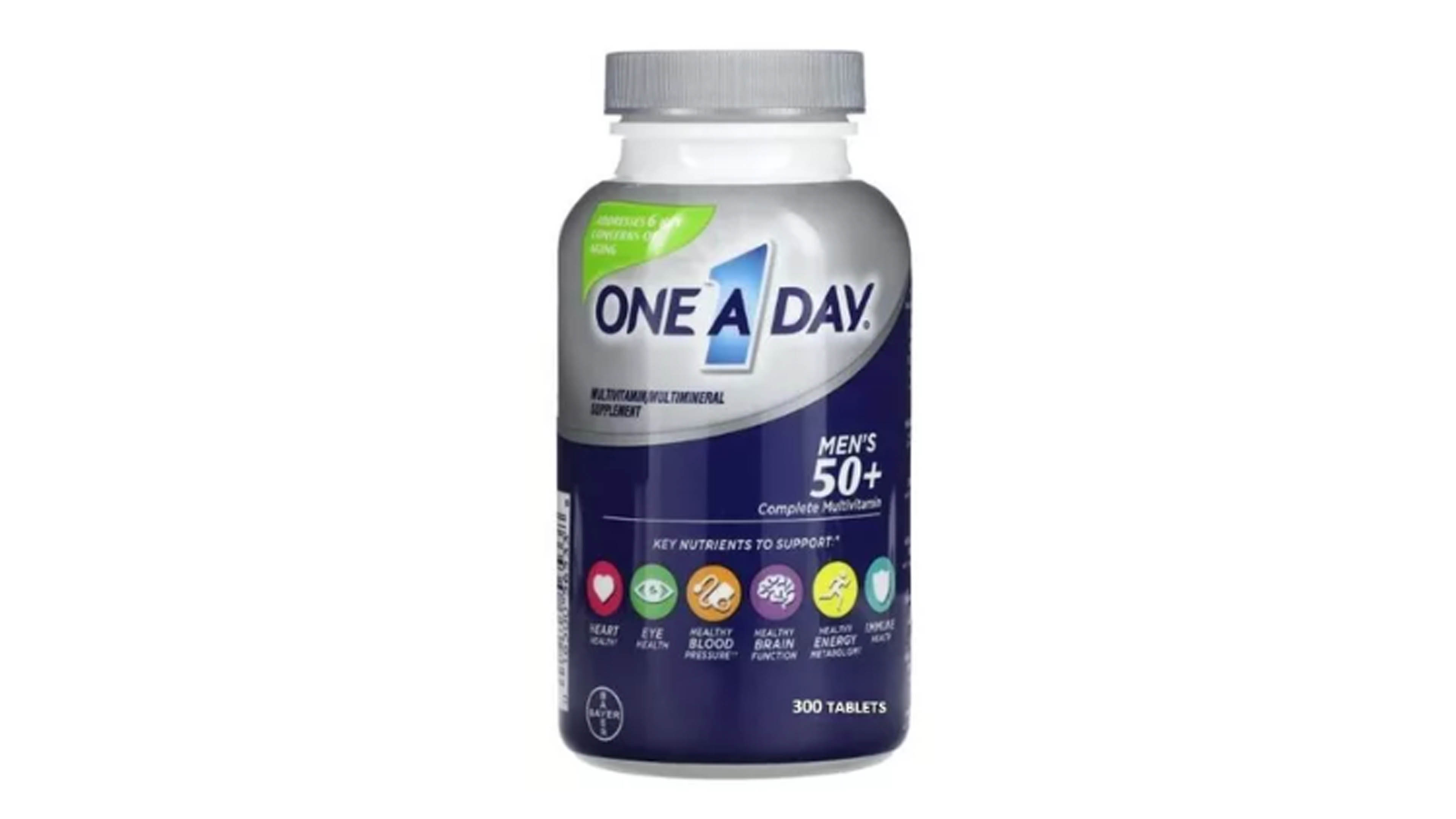 Multivitamínico Hombres 50+ One A Day Mens 300 Tabletas Bayer
