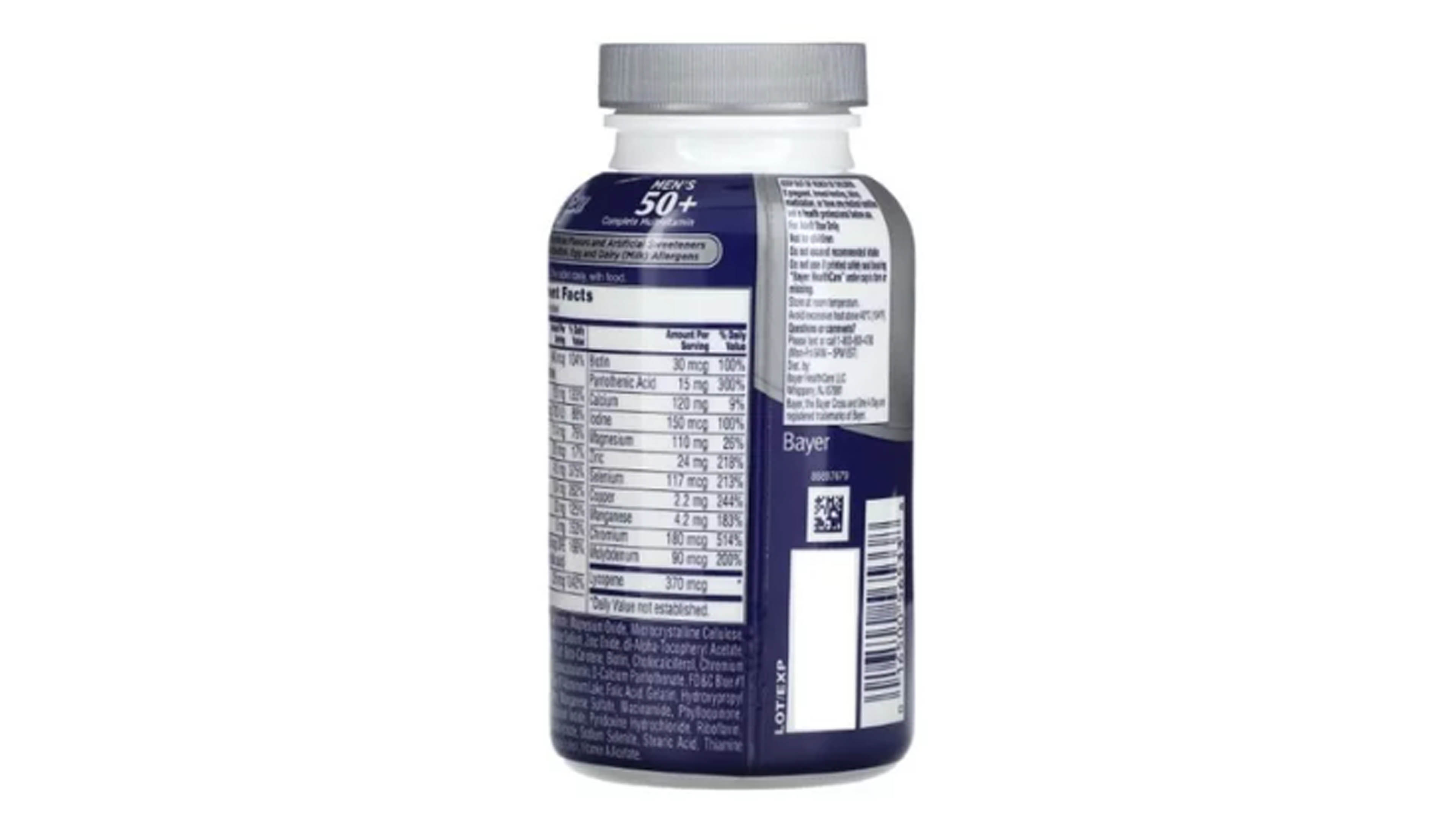 Multivitamínico Hombres 50+ One A Day Mens 300 Tabletas Bayer