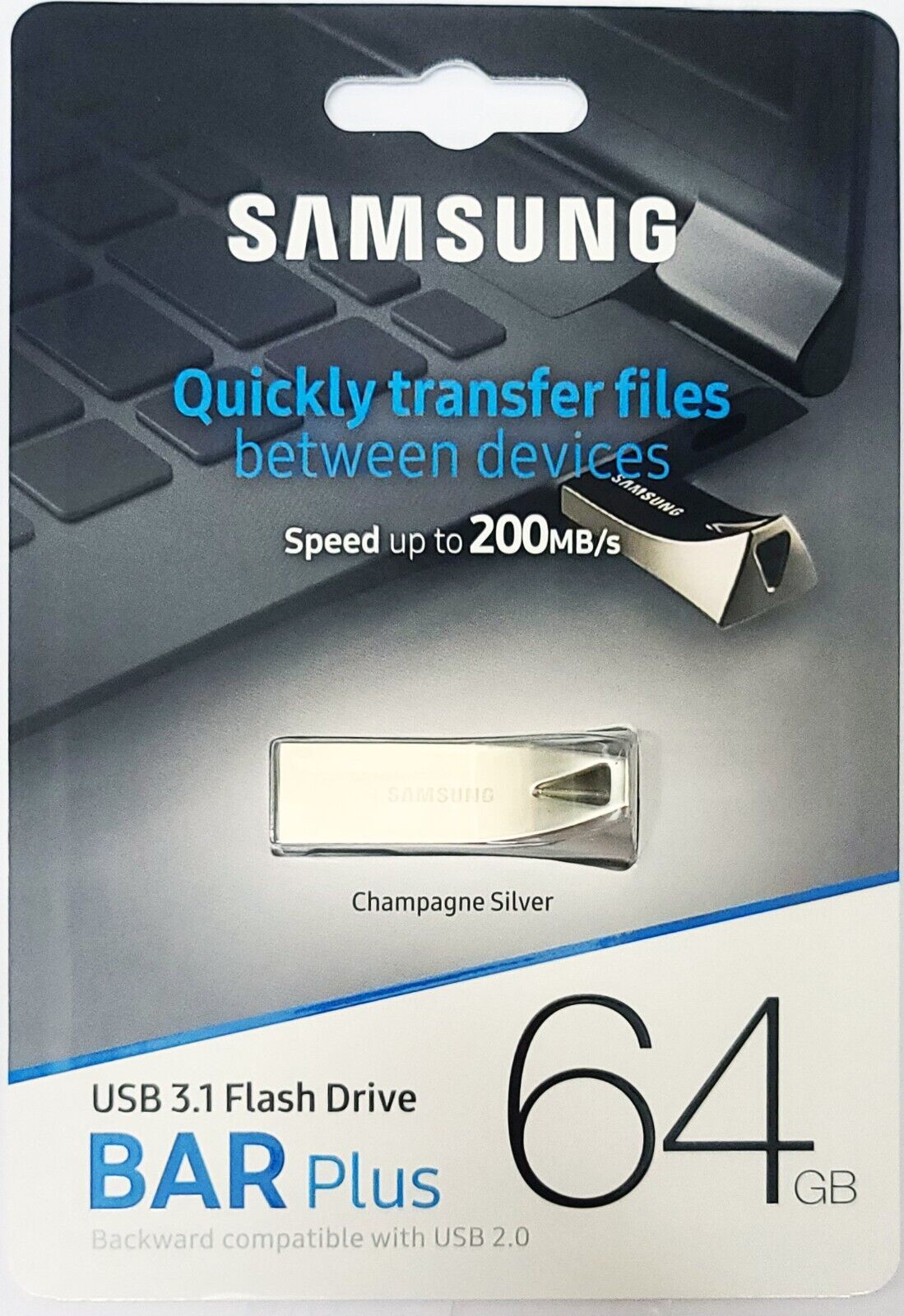 Memoria Usb Samsung Bar Plus 64gb 300mb/s
