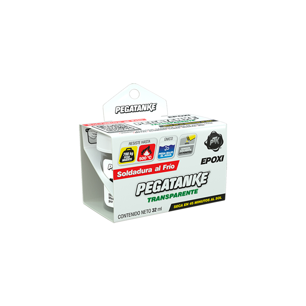 Soldadura al frío epoxi transparente Pegatanke