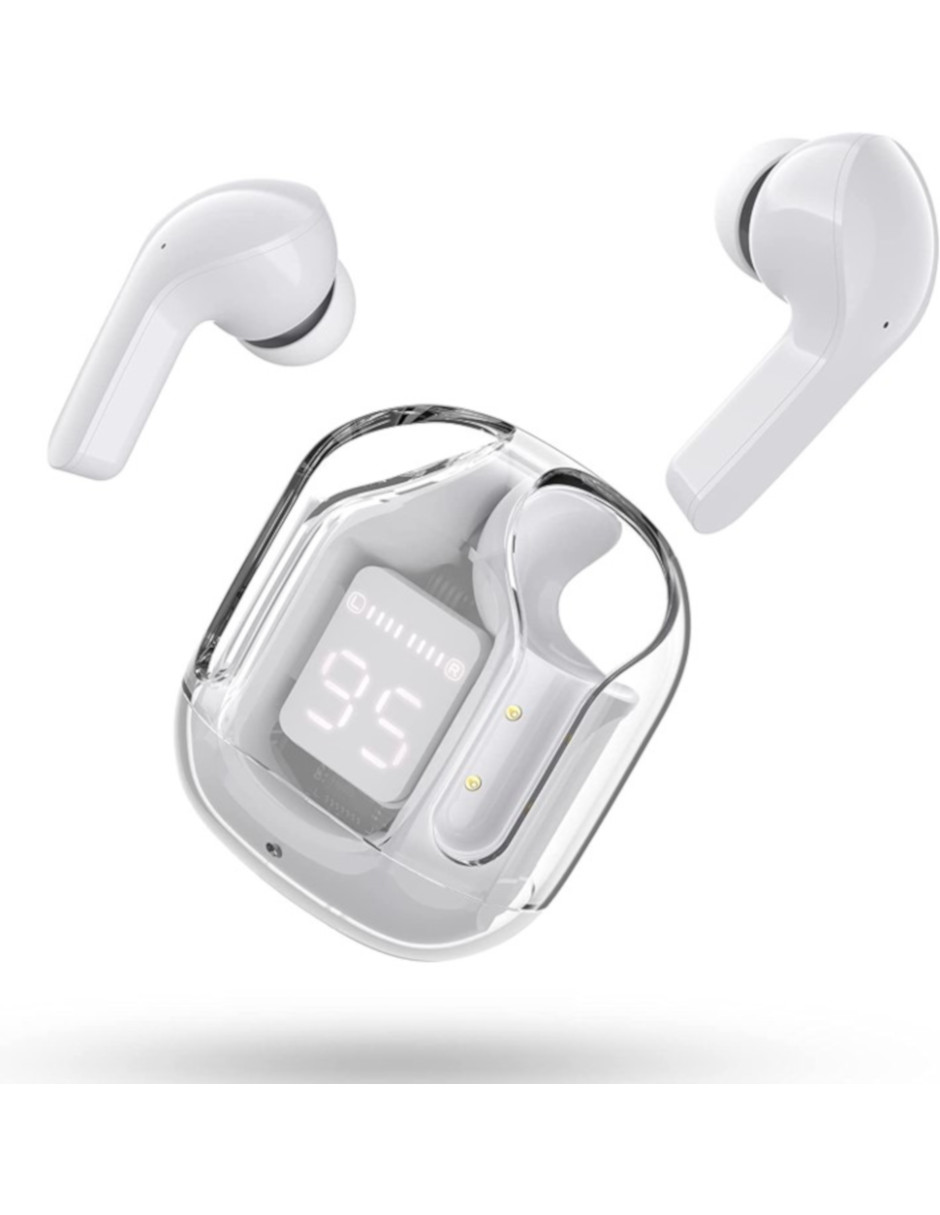 Audifonos Inalámbricos Petukita Box T6 Pantalla Digital Color Gris