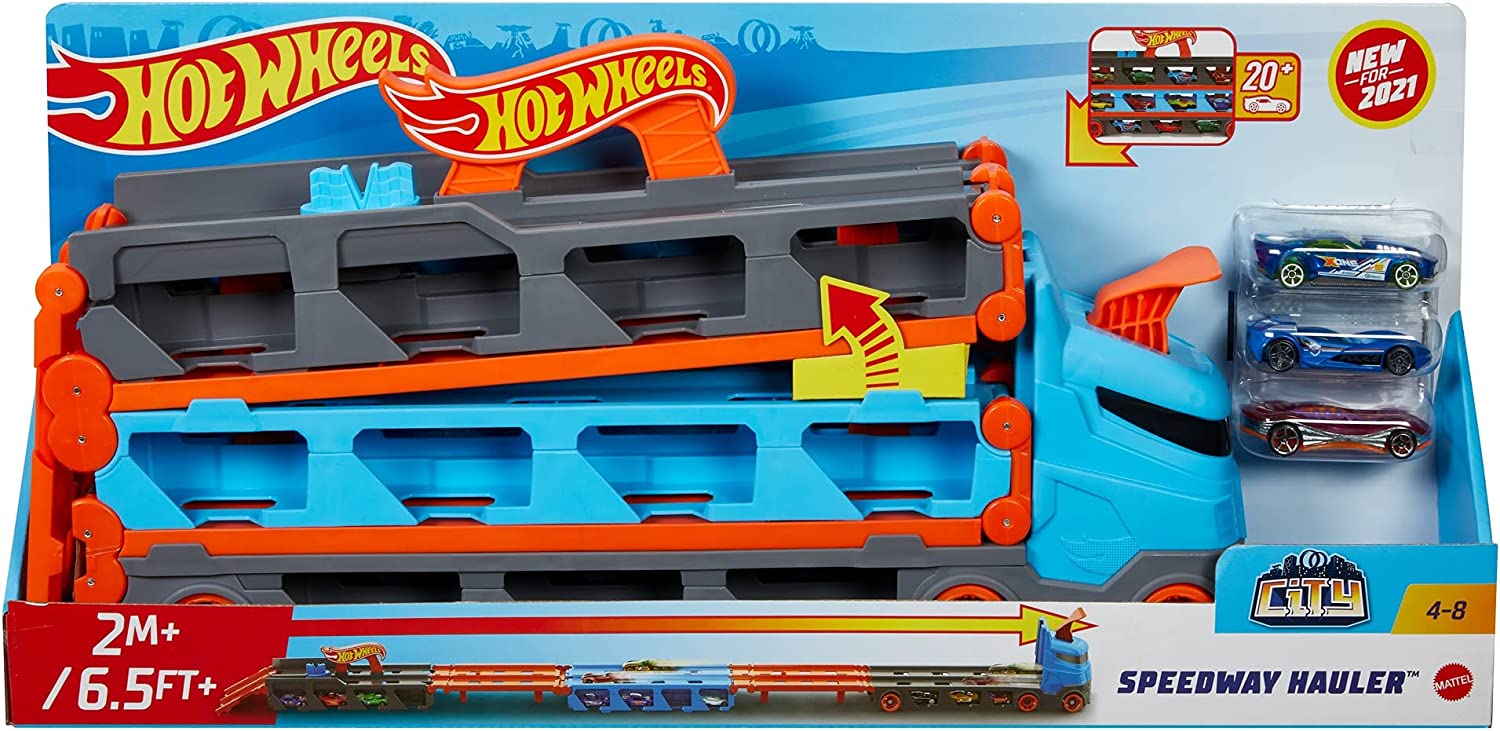 Hot Wheels City Remolque Pista de Carreras
