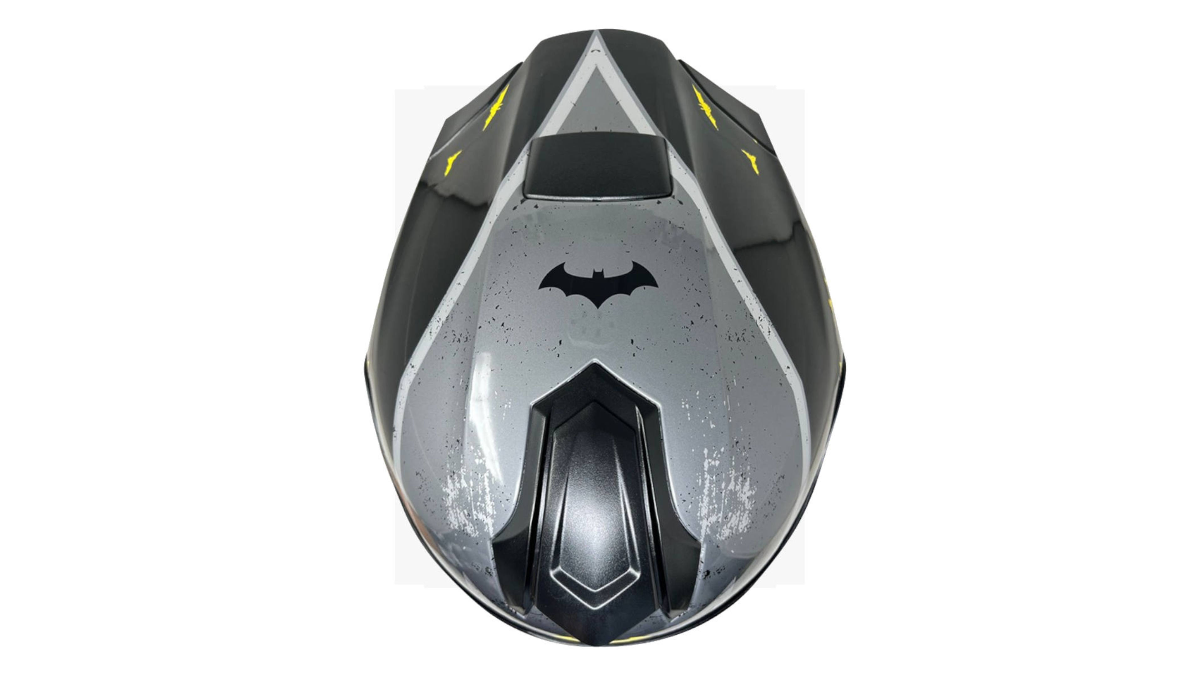 CASCO KOV BATMAN KROON DC COMICS OFICIAL AMARILLO CERTIFICADO DOT Y ECE