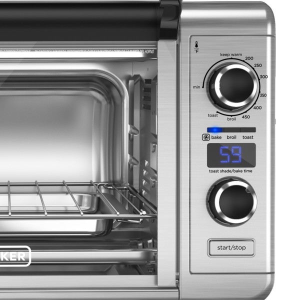 Horno Eléctrico Black and Decker TOD3300SSD Digital Sistema de Convección Plata