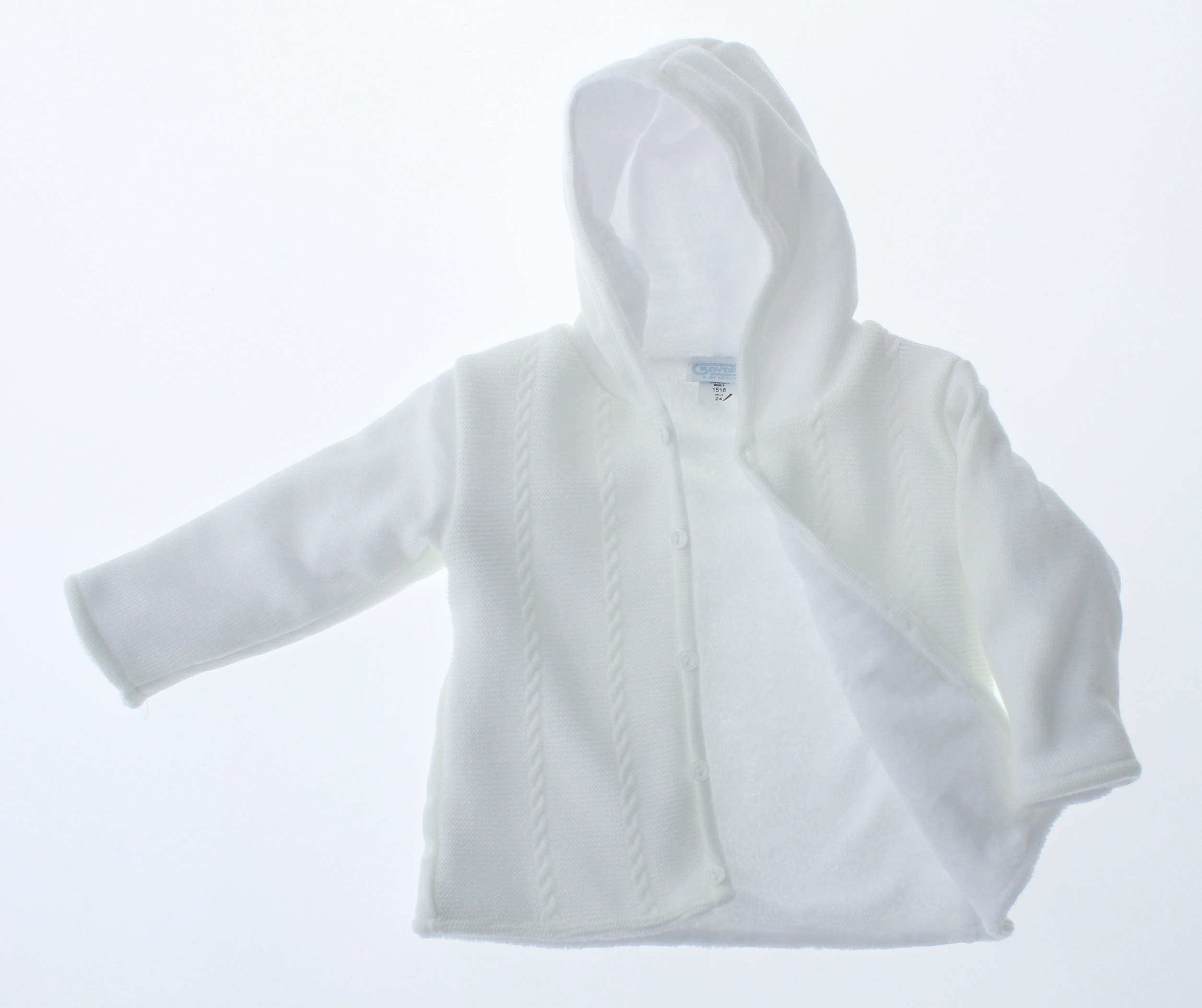 Sueter Niño Bebe Blanco Tejido 3320 0 a 4 Años.