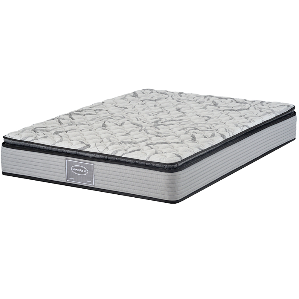 Colchon Queen Size America Bloom Colchoneta Extra Confort Descanso Premium