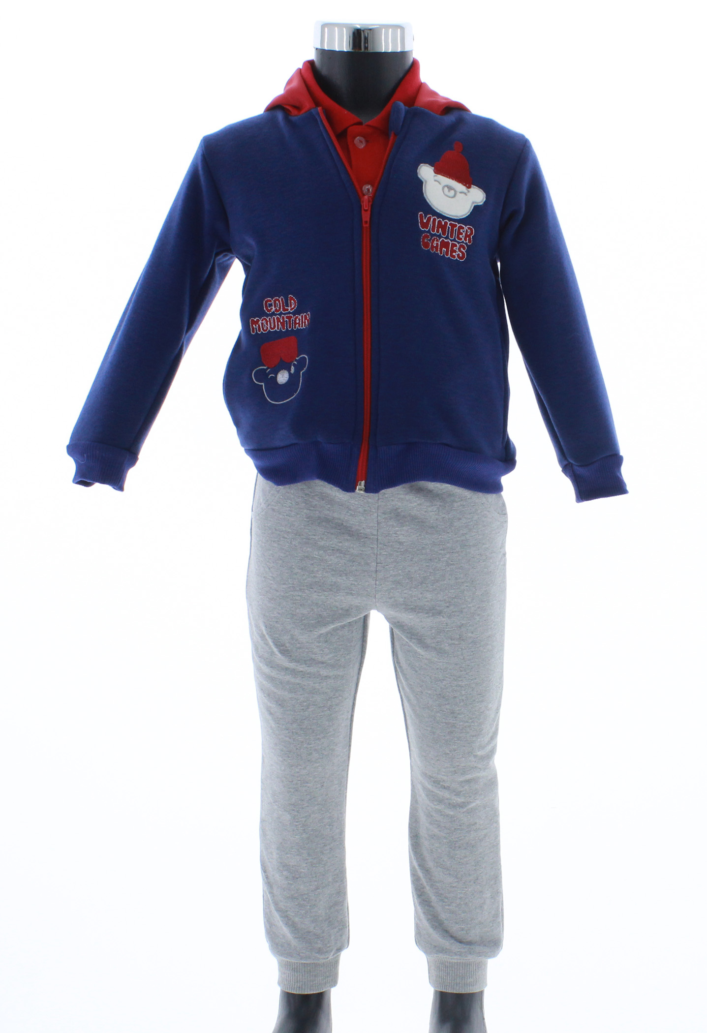 Conjunto Pants Niño Bebé Azul Marino 3321 1 a 5 Años.