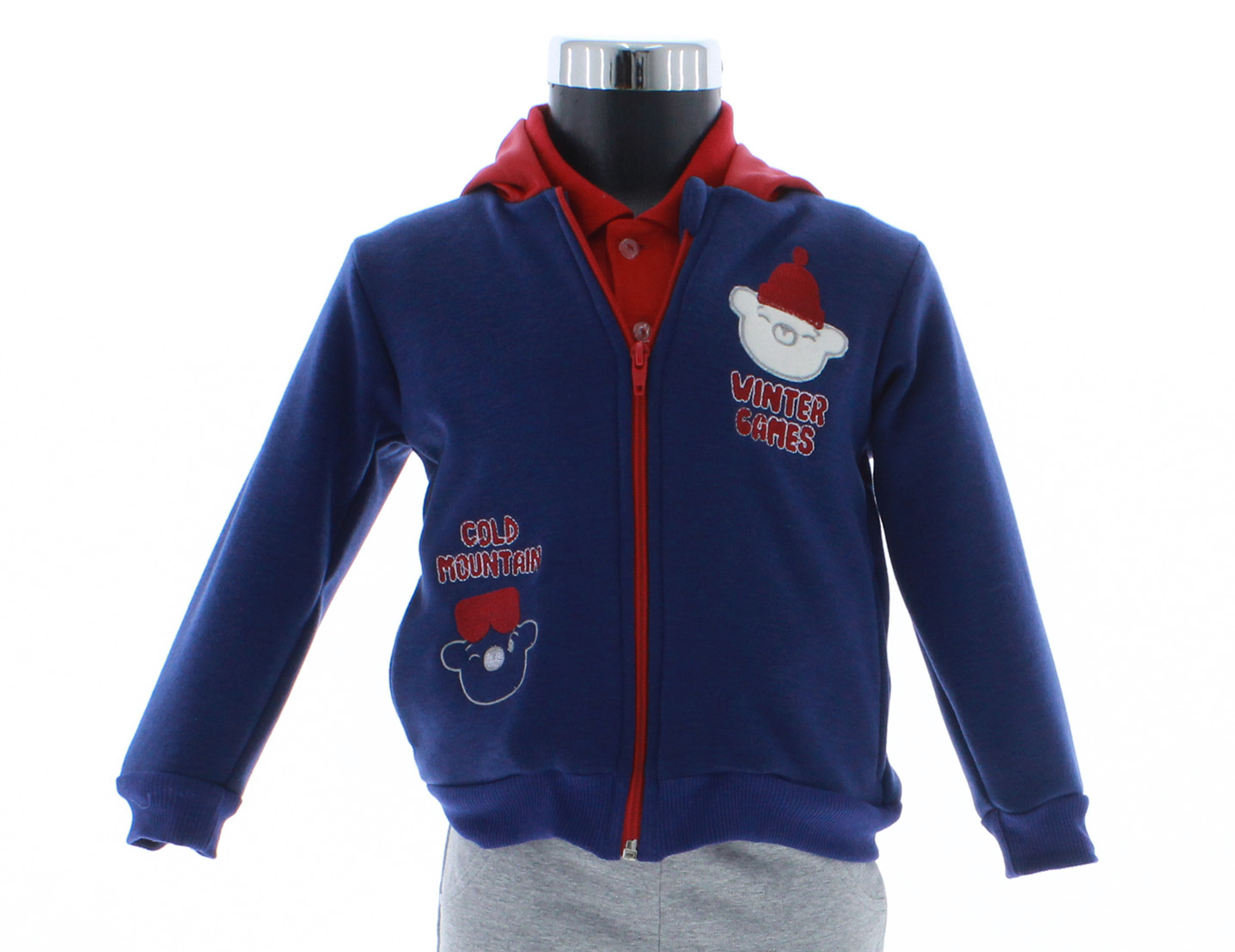 Conjunto Pants Niño Bebé Azul Marino 3321 1 a 5 Años.