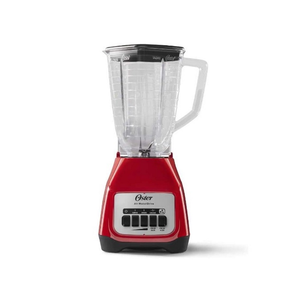 Licuadora Rojo C/2 Velocidades Vaso Plastico Oster