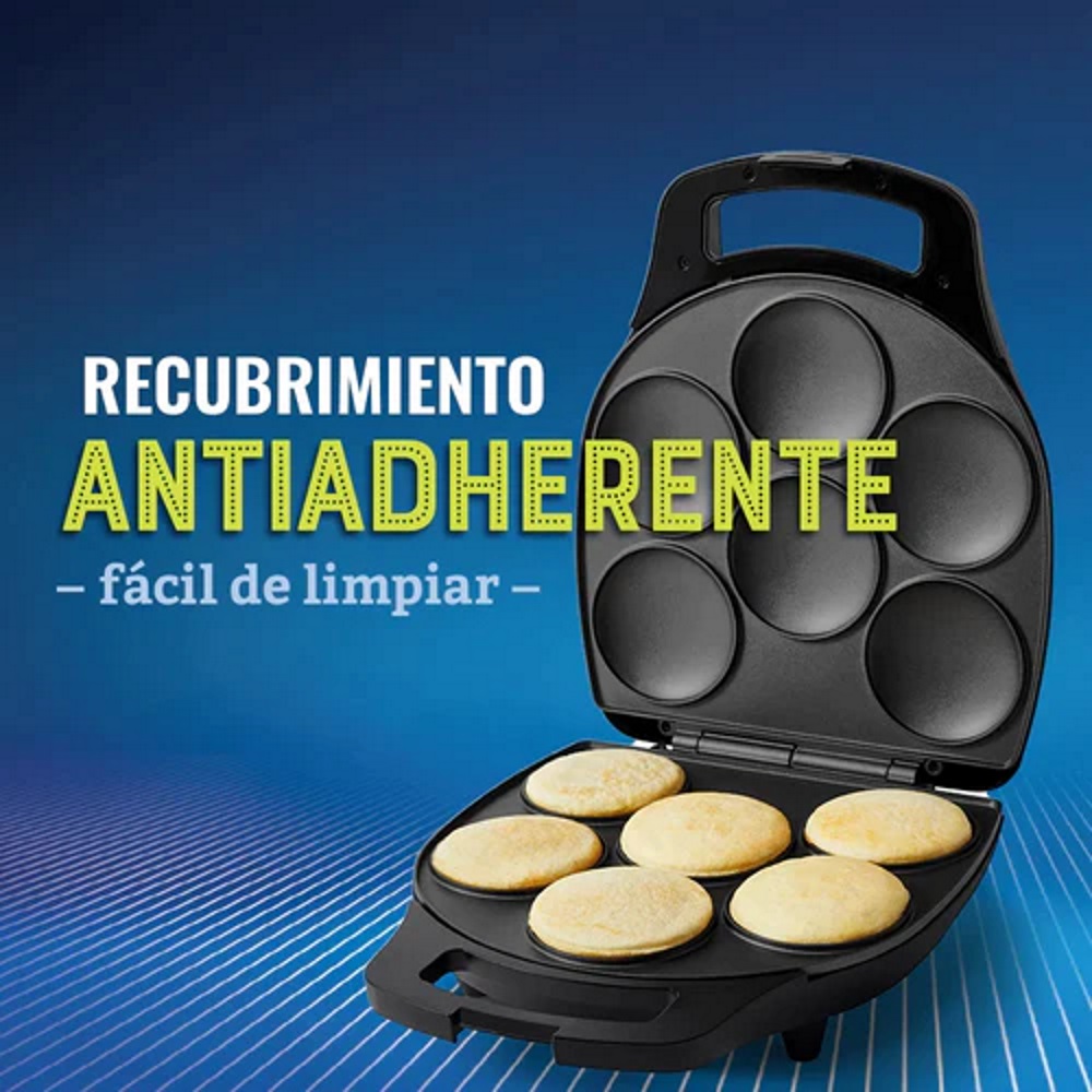 Tosty Arepa Negro Capacidad 6 Arepas Cierre Seguridad Oster