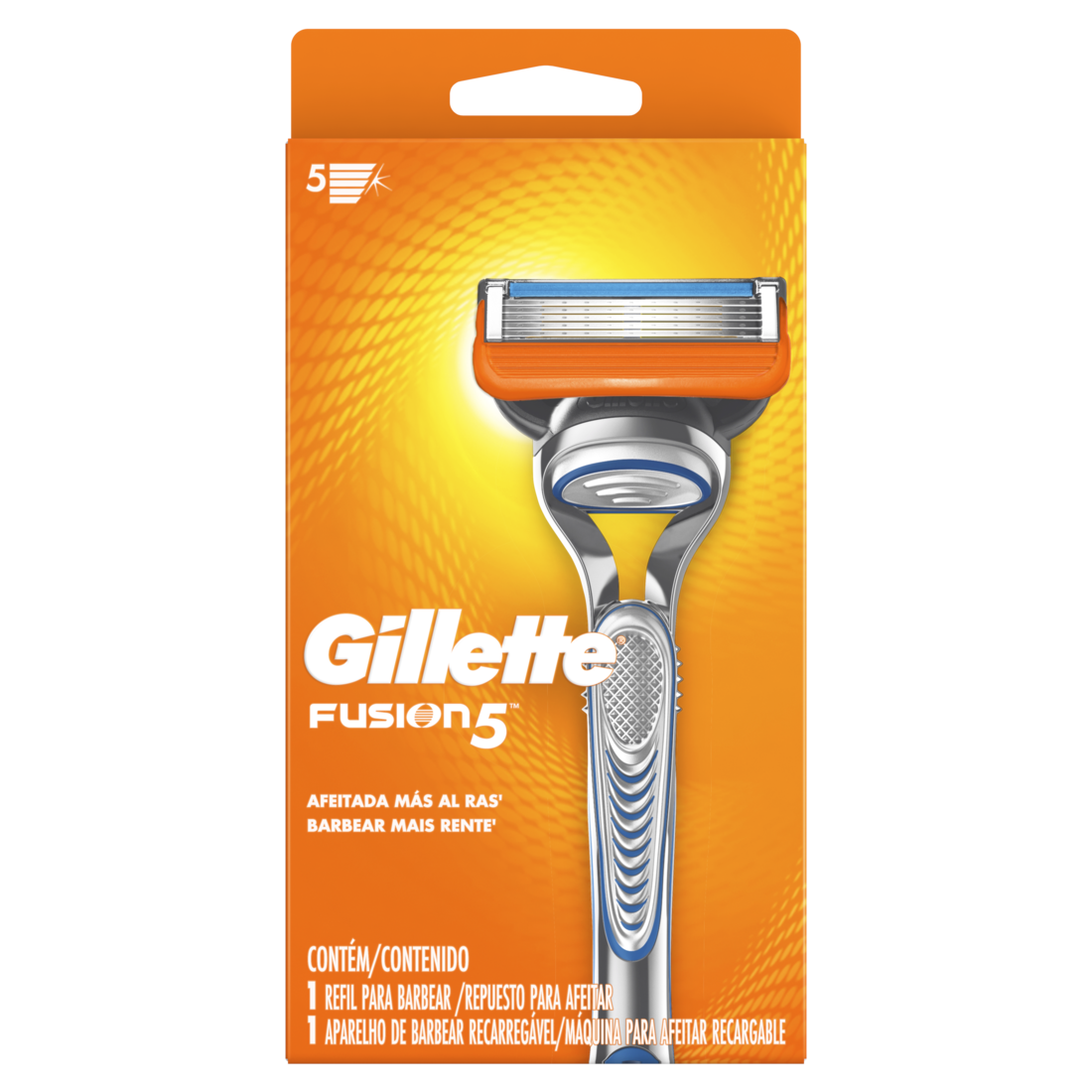 Gillette Fusion5 Rastrillo para Afeitar Recargable de 5 hojas
