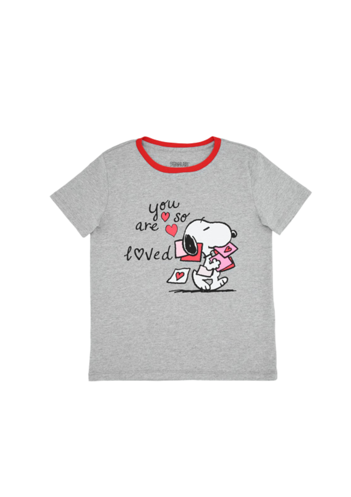 Pijama para niiño y niña de camisa manga corta y pantalón Snoopy Peanuts Isma