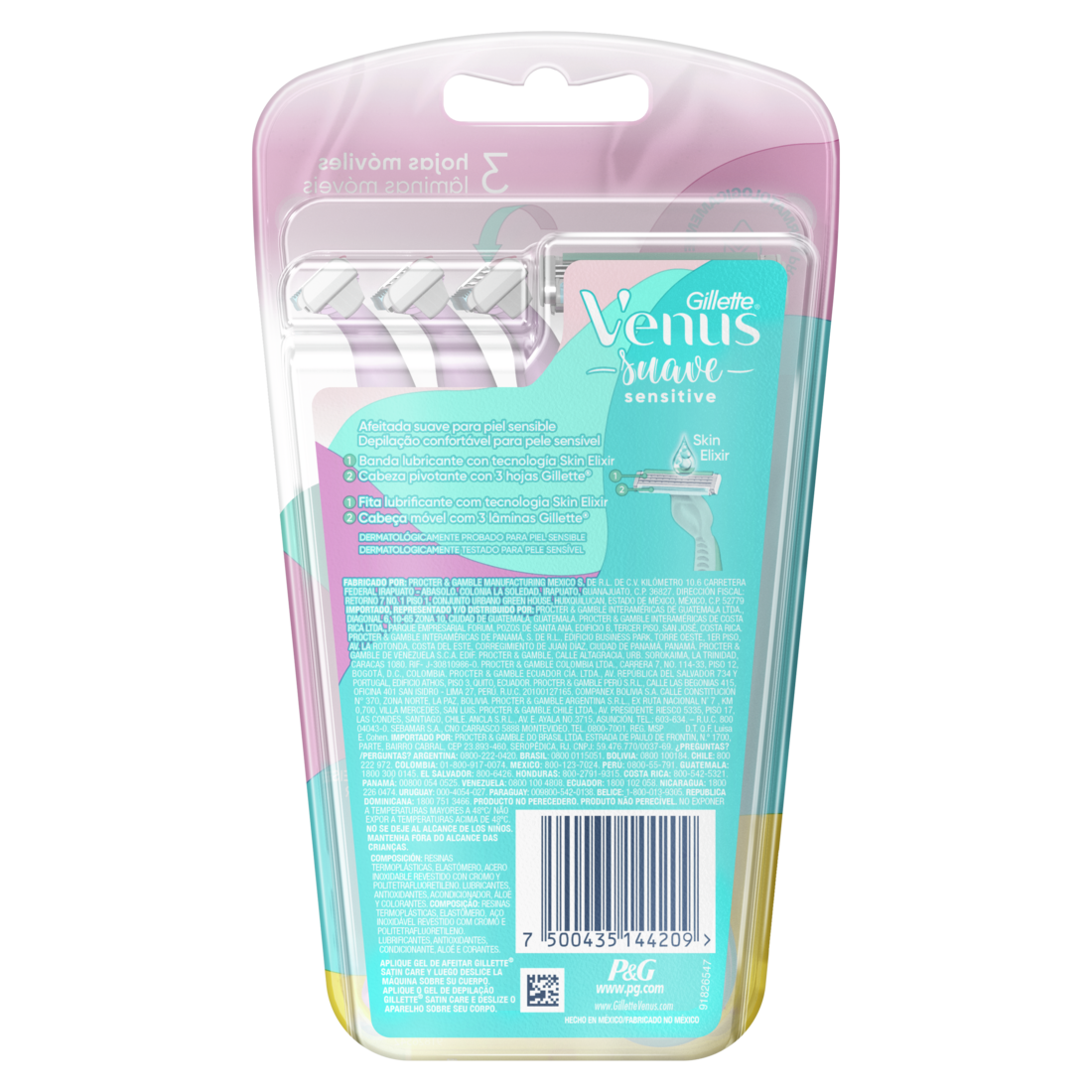 Pack Gillette Venus Suave Sensitive Máquinas Desechables Para Depilar, 6 unidades