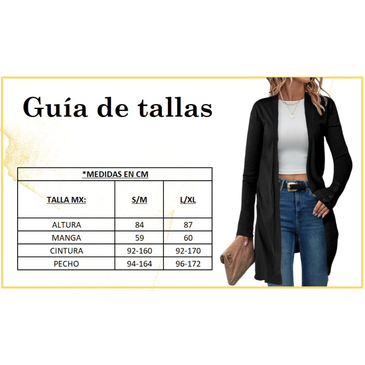 Cárdigan Largo Ensamble Dama Maxi Suéter Con Bolsas para Mujer 