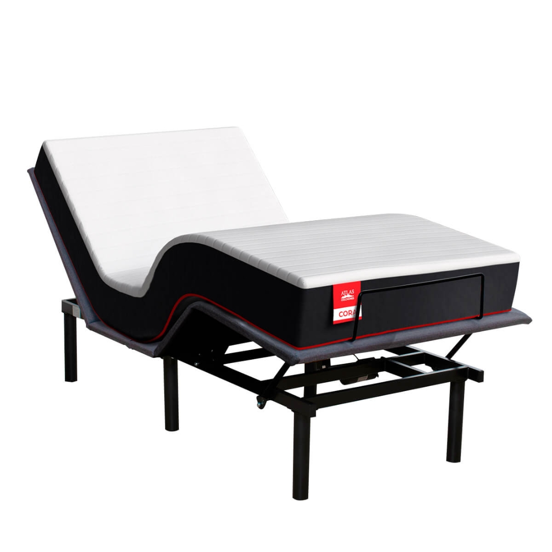 Cama Eléctrica más Colchón Memory Foam En Caja Individual Cora