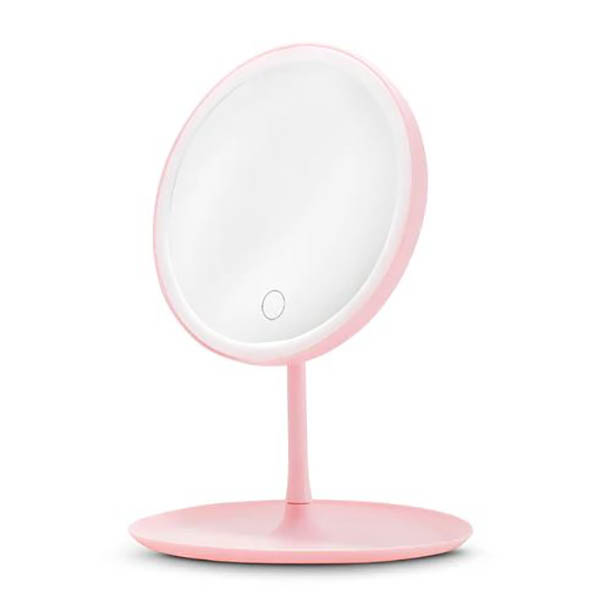 Espejo con luz led regulable tactil plegable para maquillaje 