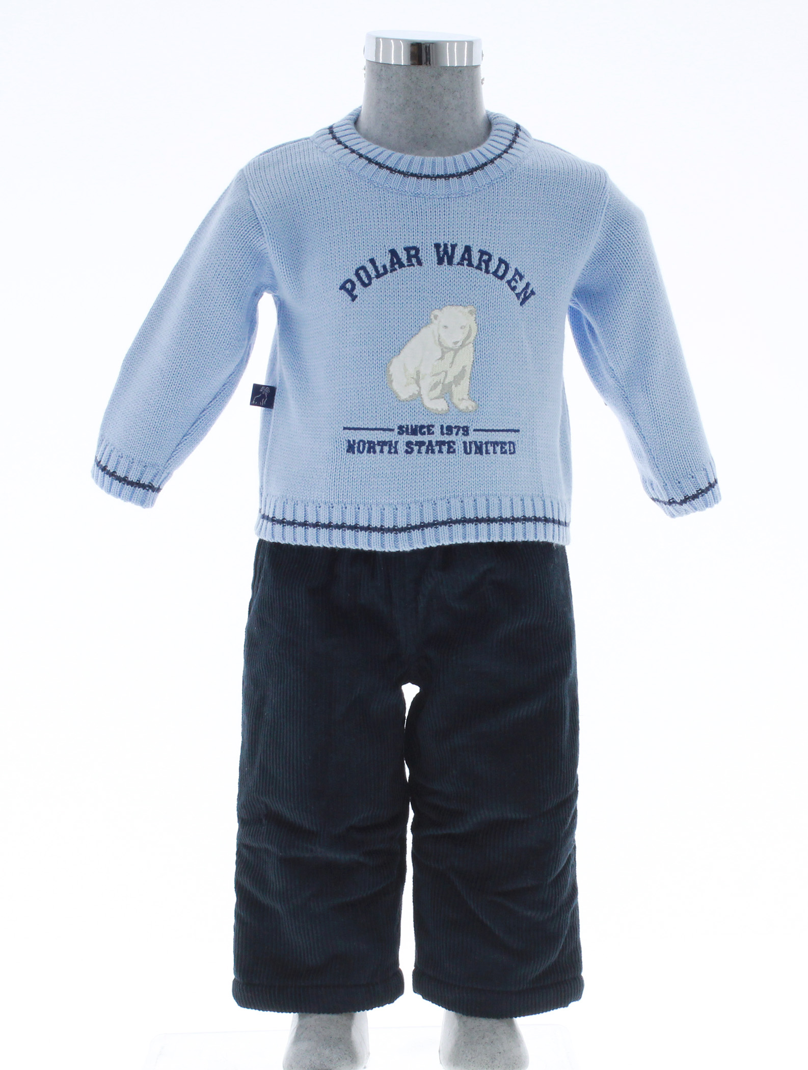 Conjunto Niño Pantalon y Sueter Azul Cielo 3332 1 a 5 Años.