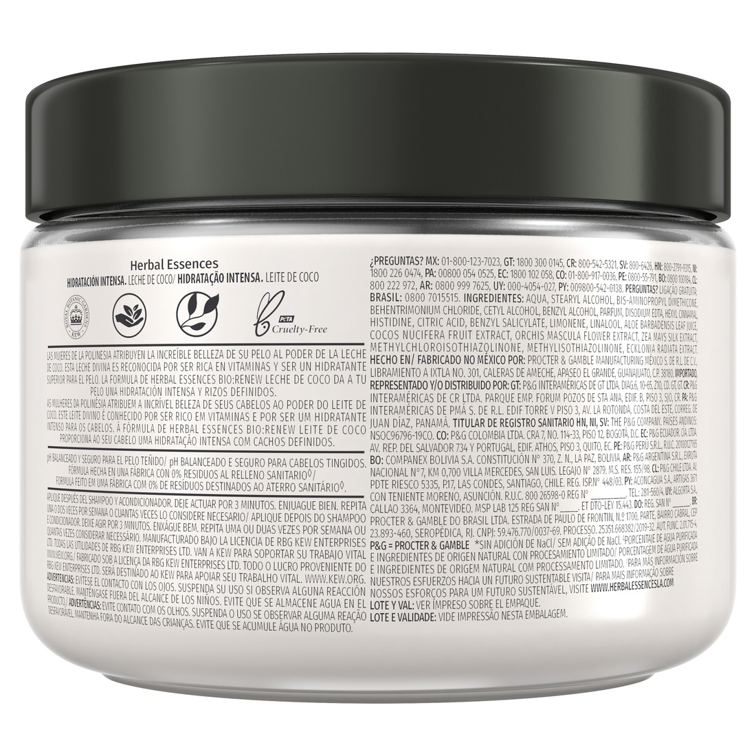 Mascarilla Intensiva Herbal Essences Bío:Renew Coconut Milk 300 ml