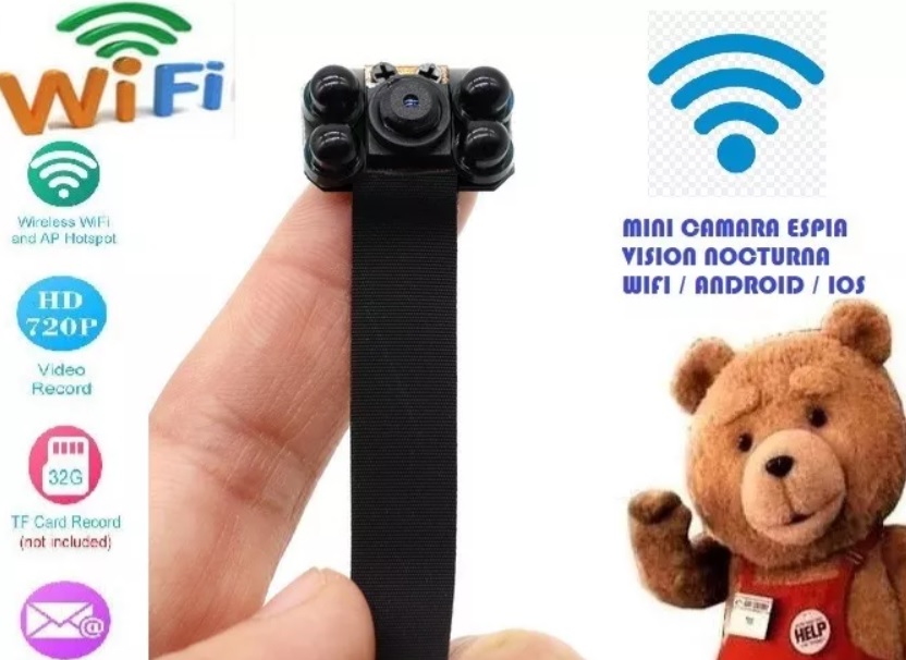 Mini Camara Espia Seguridad Vigilancia Webcam Vision nocturna.