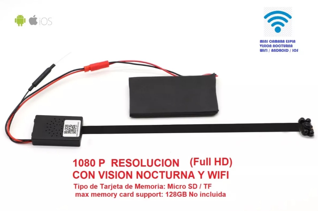 Mini Camara Espia Seguridad Vigilancia Webcam Vision nocturna.