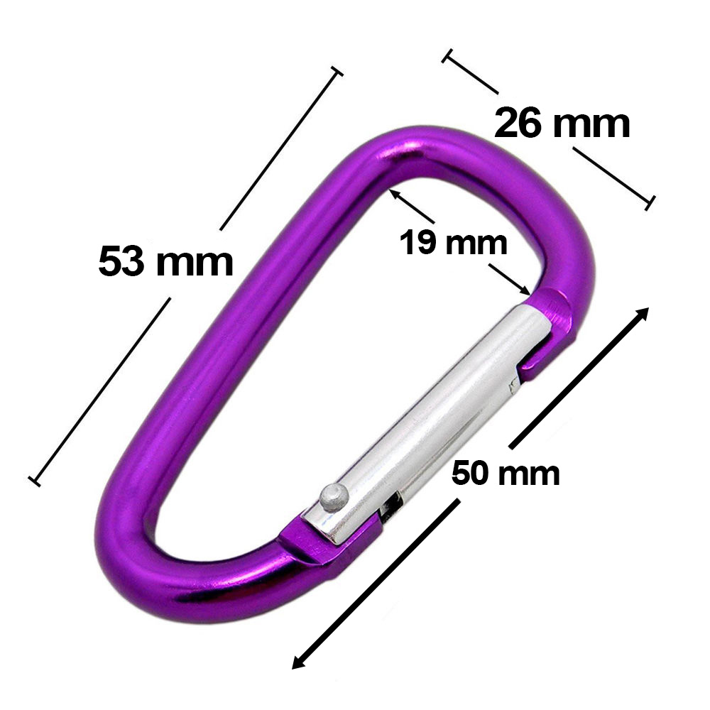 Gancho Llavero Clip Mosquetón Metálico