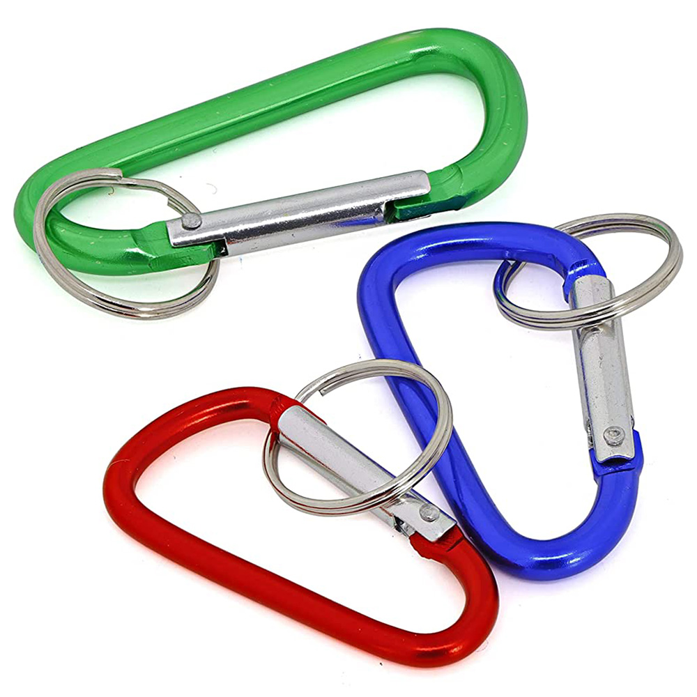 Gancho Llavero Clip Mosquetón Metálico