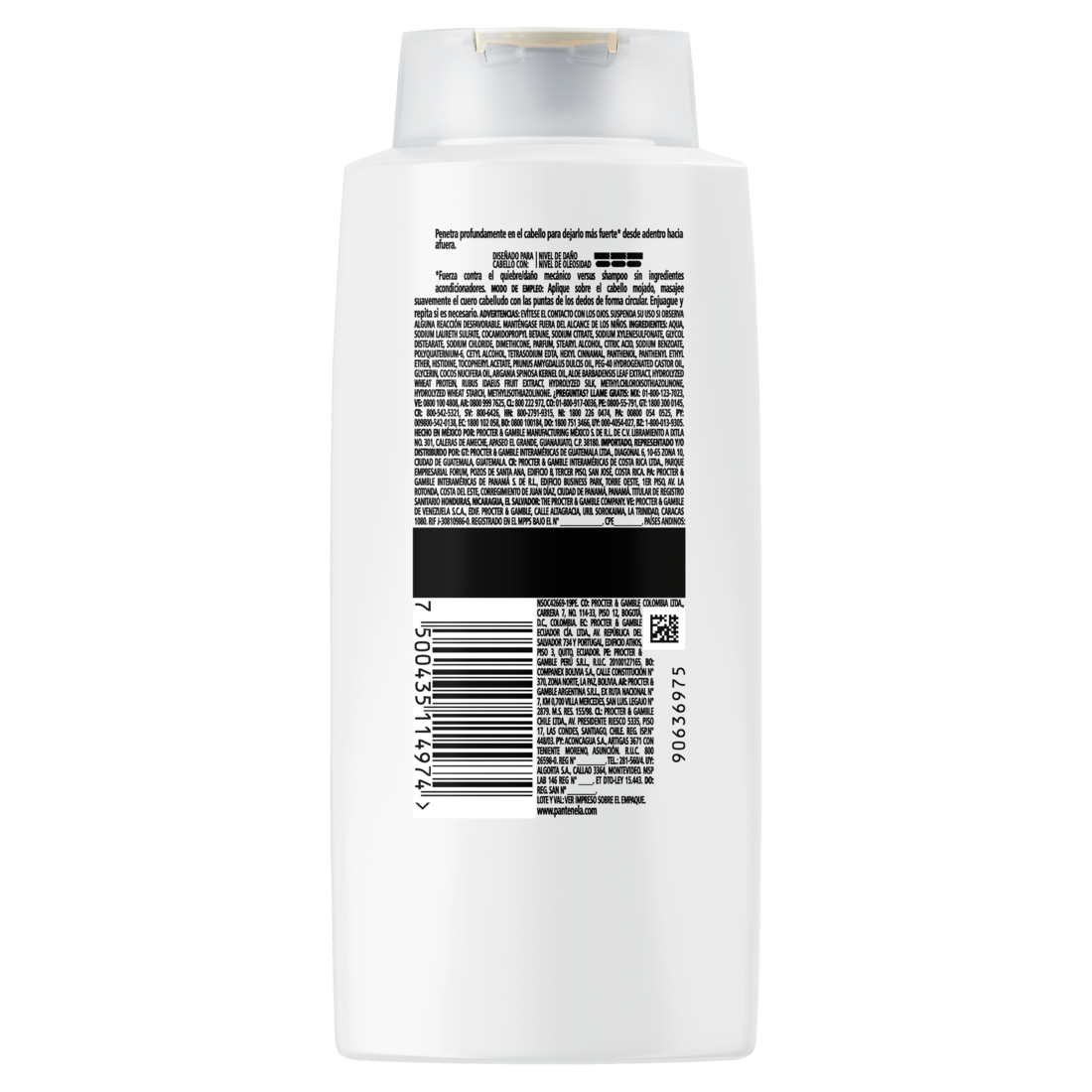 Shampoo Pantene Pro-V Fuerza y Reconstrucción 700 ml