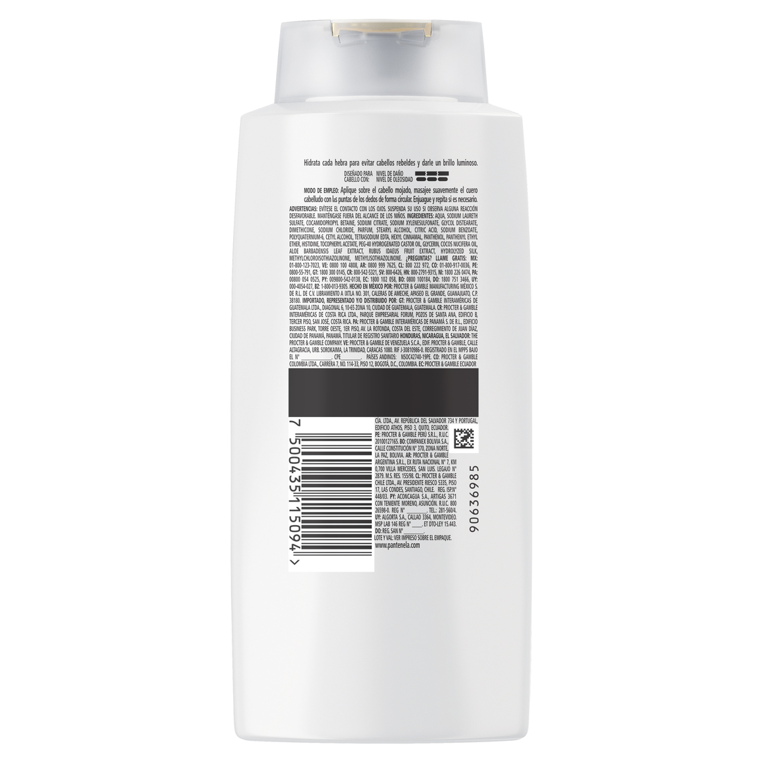 Pantene Pro-V Hidratación 2 En 1 Shampoo Con Acondicionador 700 ml