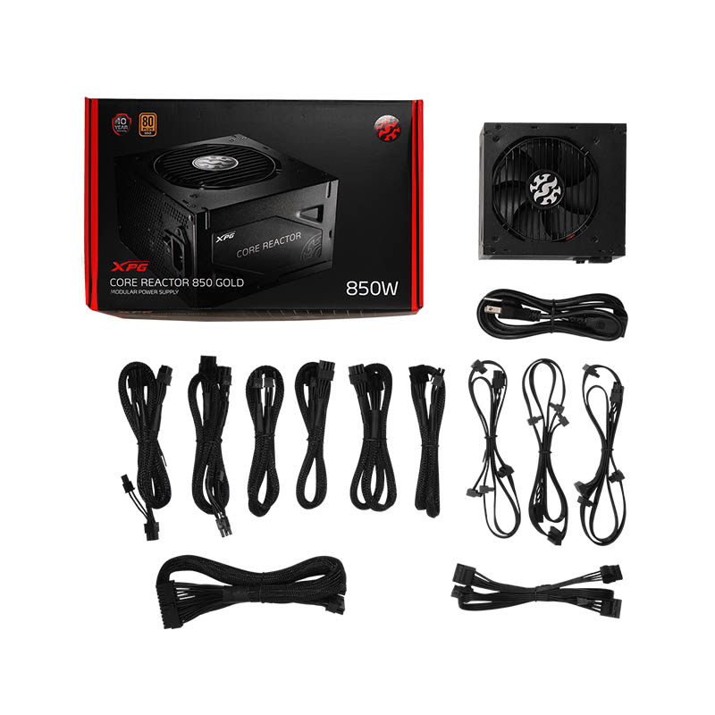 Fuente Adata XPG Core Reactor 850W Gold Full Mod COREREACTOR850G-BKCUS .