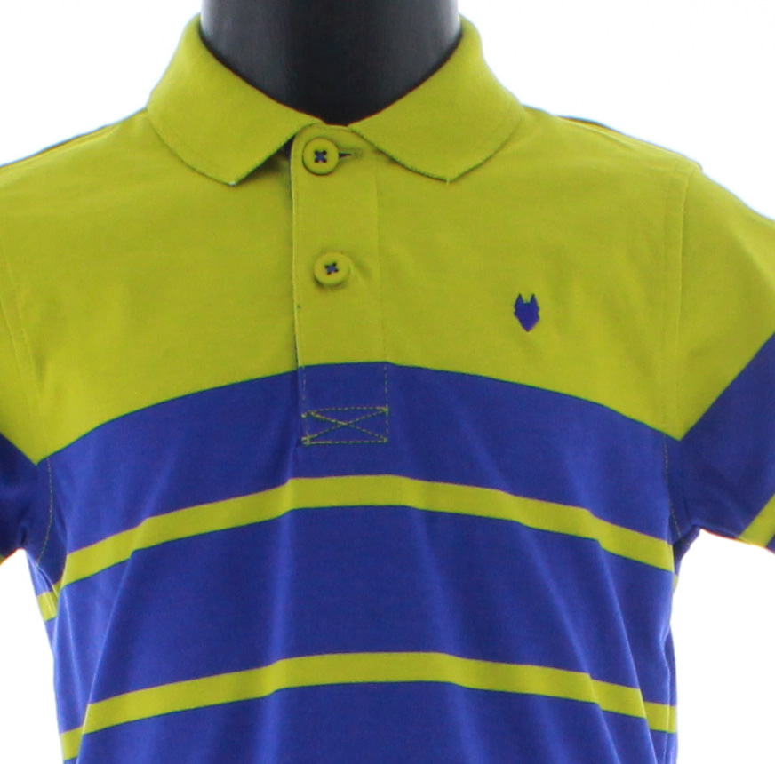 Playera Niño Algodón Azul Polo 3340 1 a 18 Años.