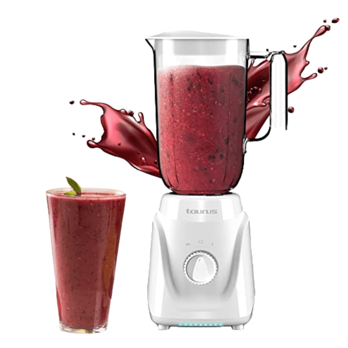 LICUADORA 2VEL 1LT VASO PLASTICO BLANCA TAURUS