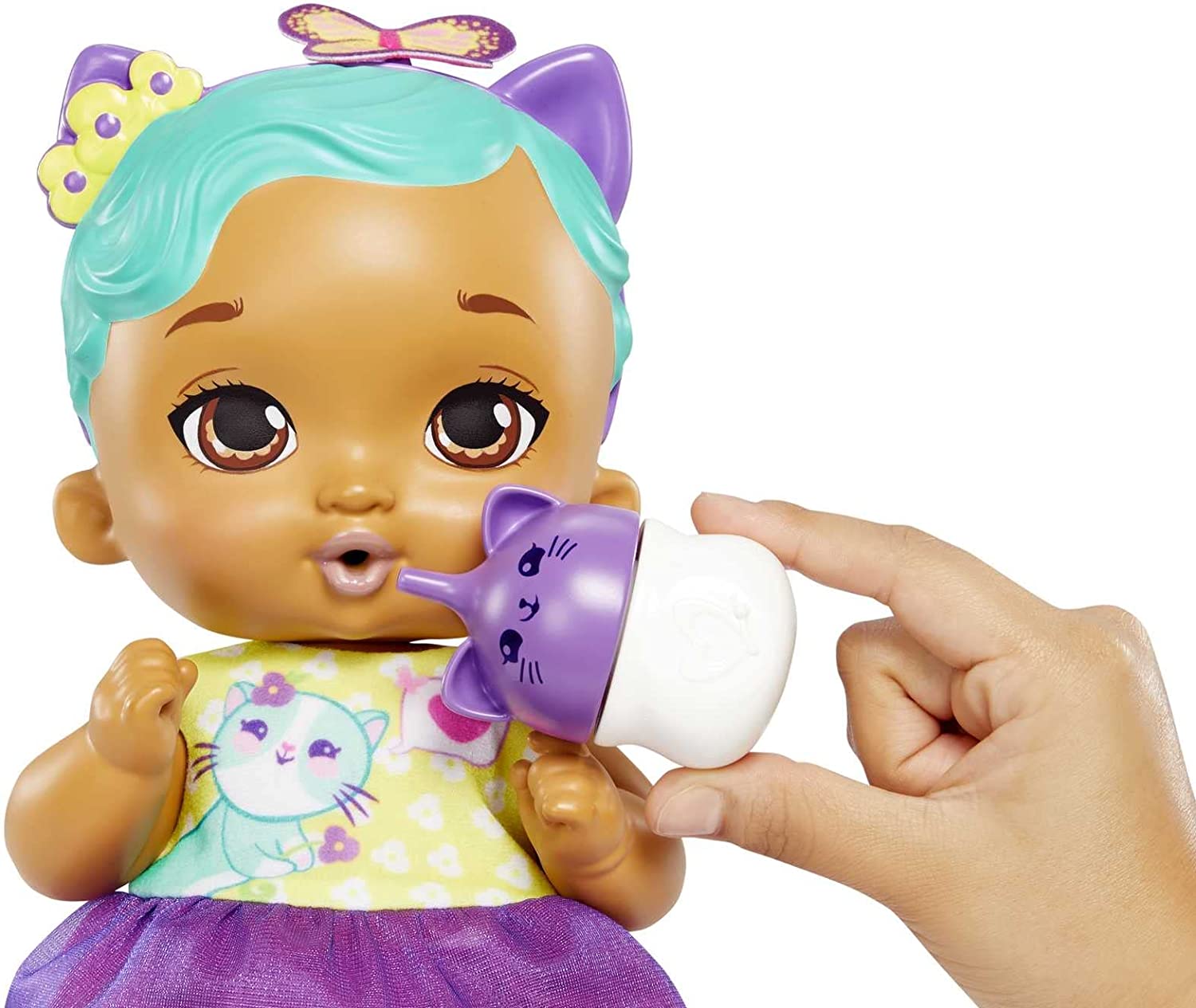 My Garden Baby Gatito Hora de Hacer Pipí Orejitas Moradas 