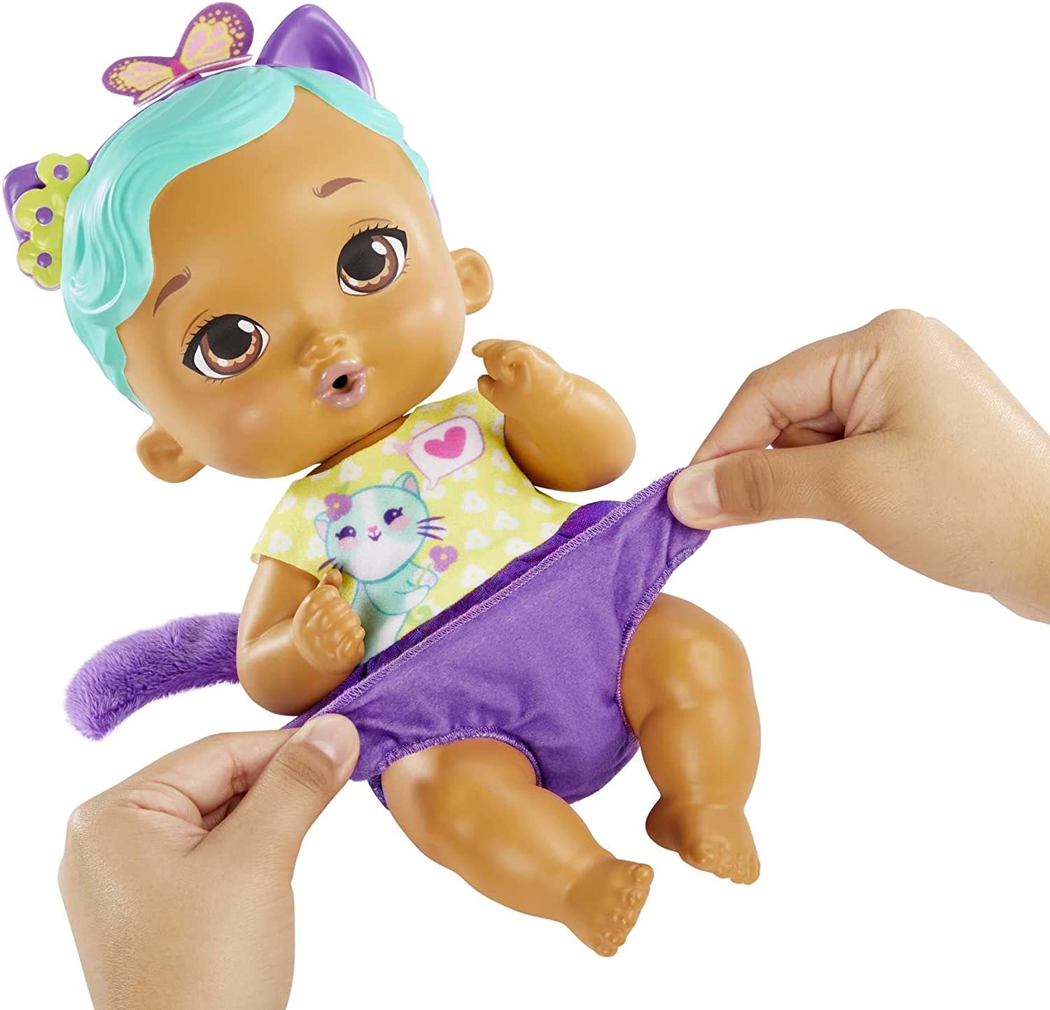 My Garden Baby Gatito Hora de Hacer Pipí Orejitas Moradas 