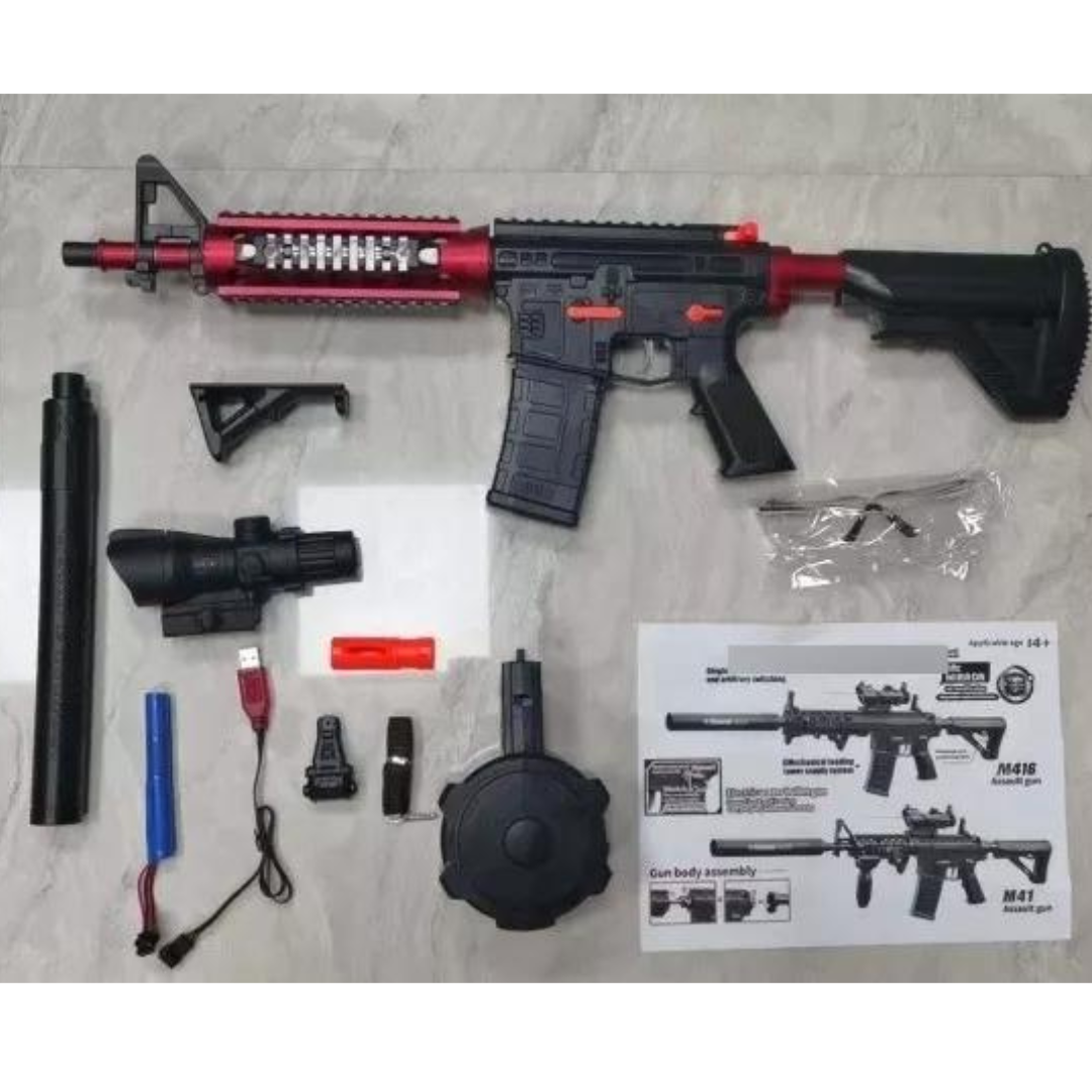 Rifle De Juguete Hidrogel Automático M416 Gelsoft Pistola