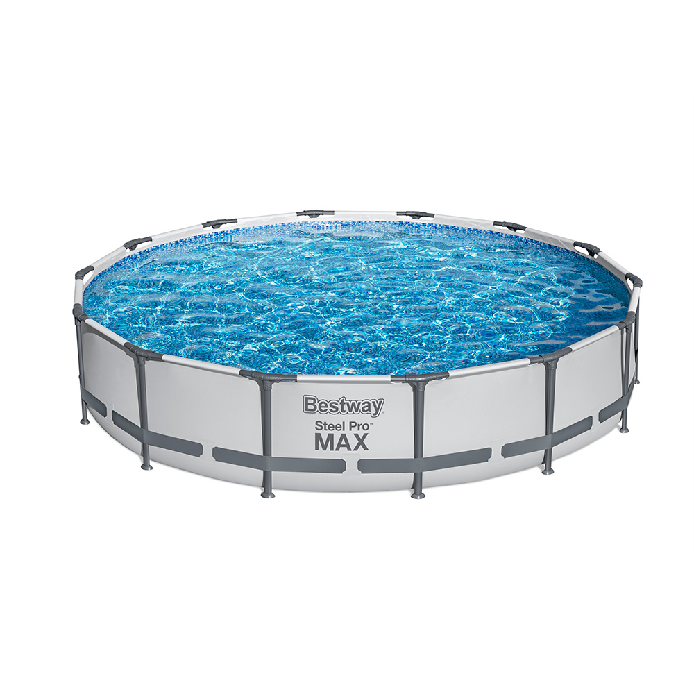 Alberca Circular Estructural Bestway 427 Cm Con Filtro Gris
