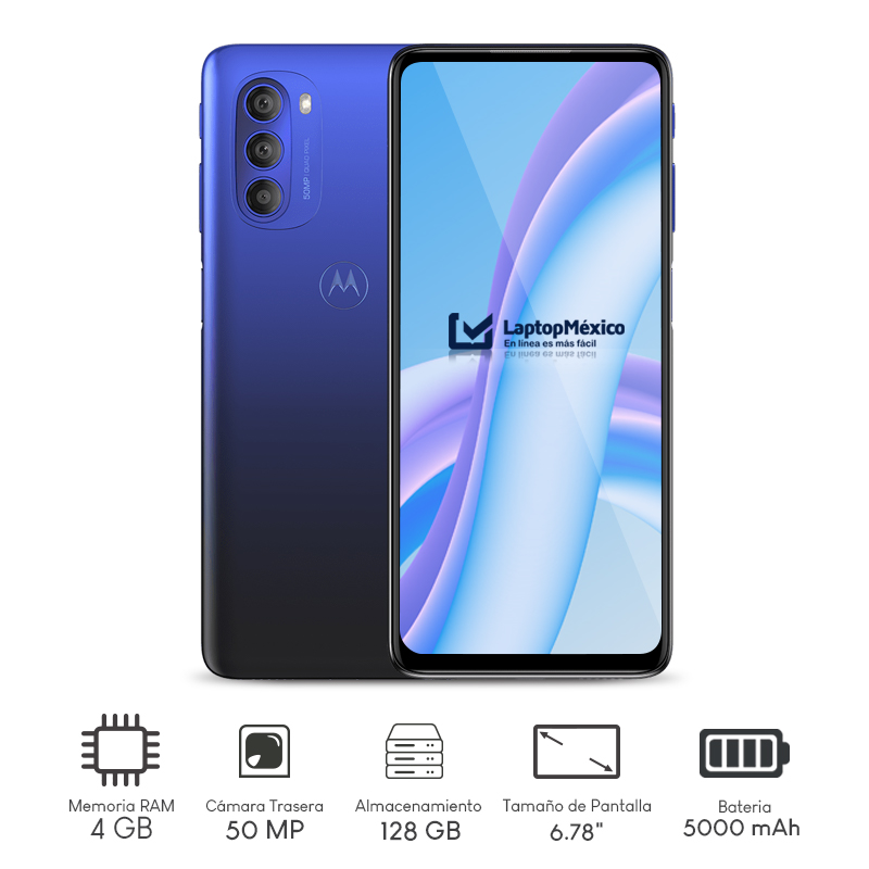 Celular Motorola Moto G51 Snapdragon-480+ 8C 8GB 128GB 6.78Pulg FHD+ Android11 Azul Indigo XT2171