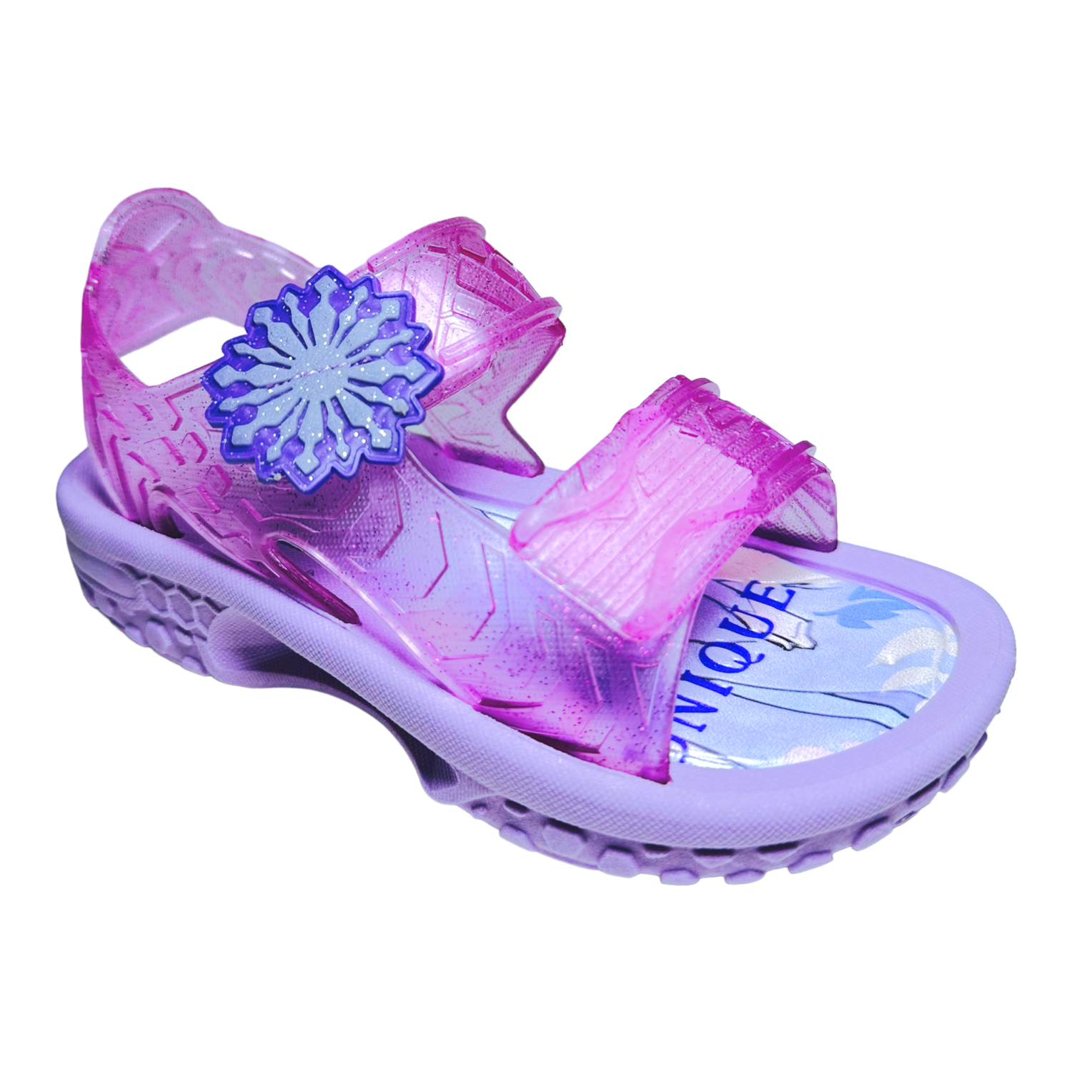 Huarache de plástico para niña Frozen Rosa Cristal ITSMA