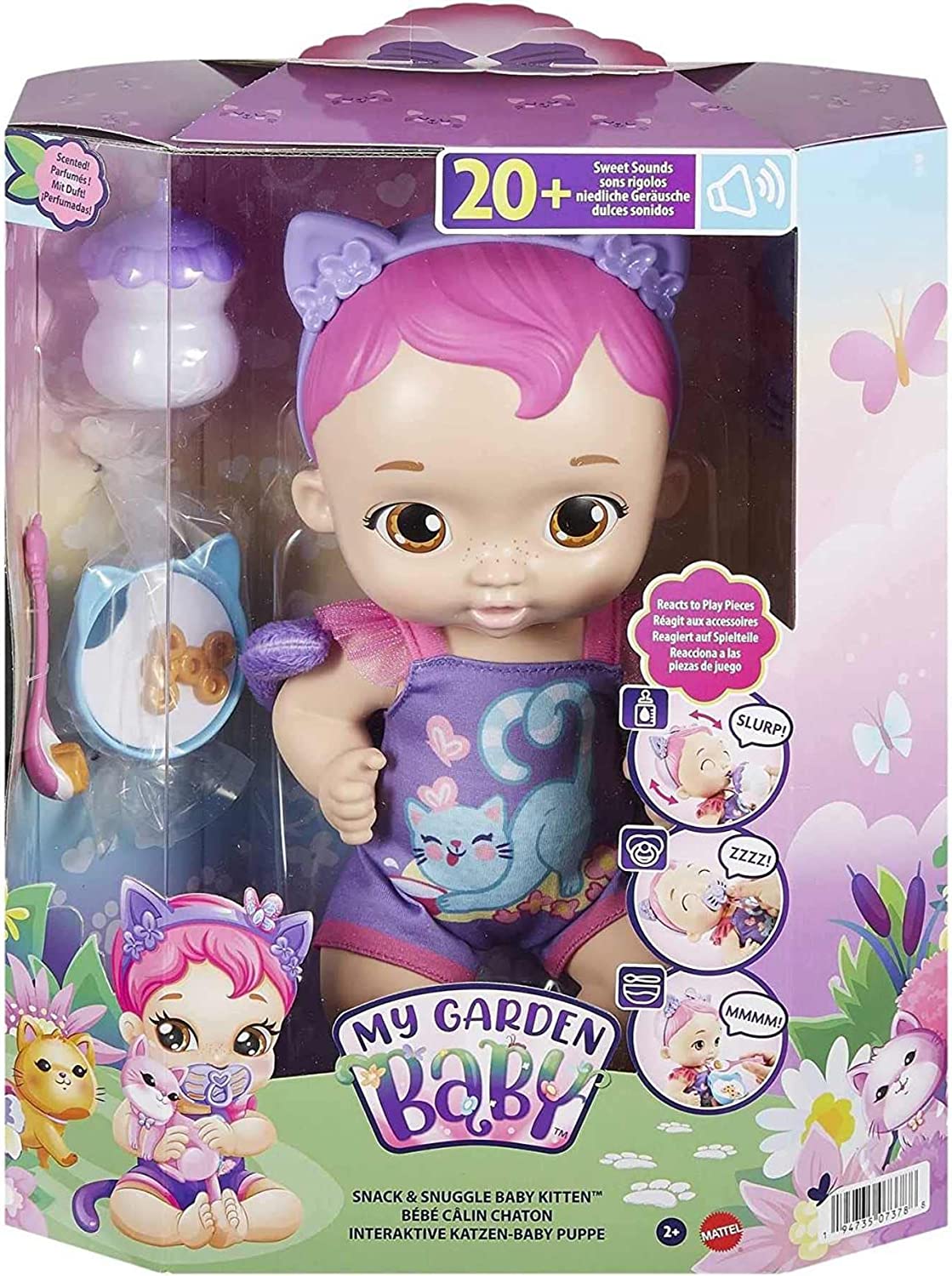My Garden Baby Bebé Gatito: Comiditas Y Cariños morada