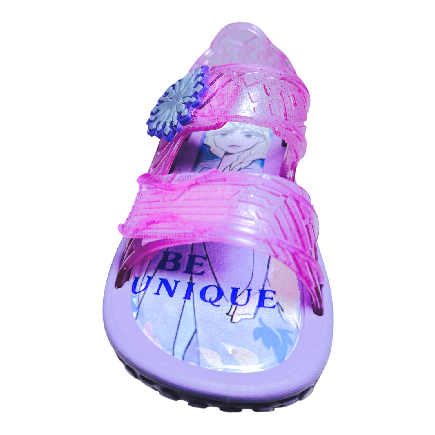 Huarache de plástico para niña Frozen Rosa Cristal ITSMA
