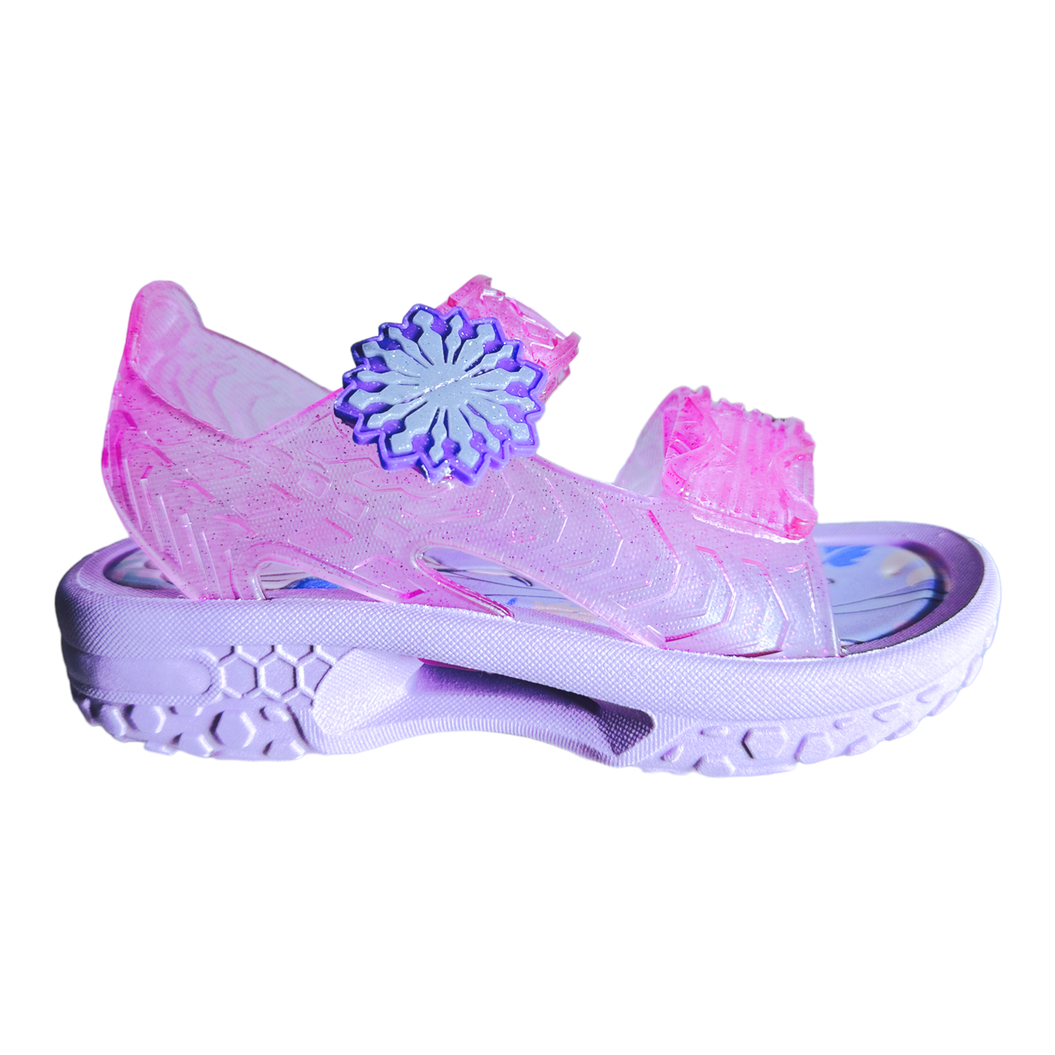 Huarache de plástico para niña Frozen Rosa Cristal ITSMA