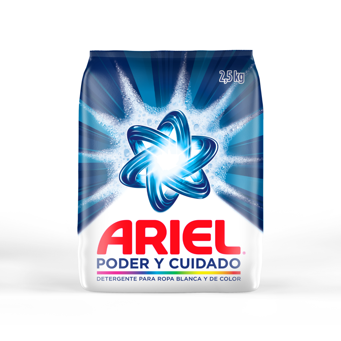 Ariel Poder Y Cuidado Detergente En Polvo 2,5Kg